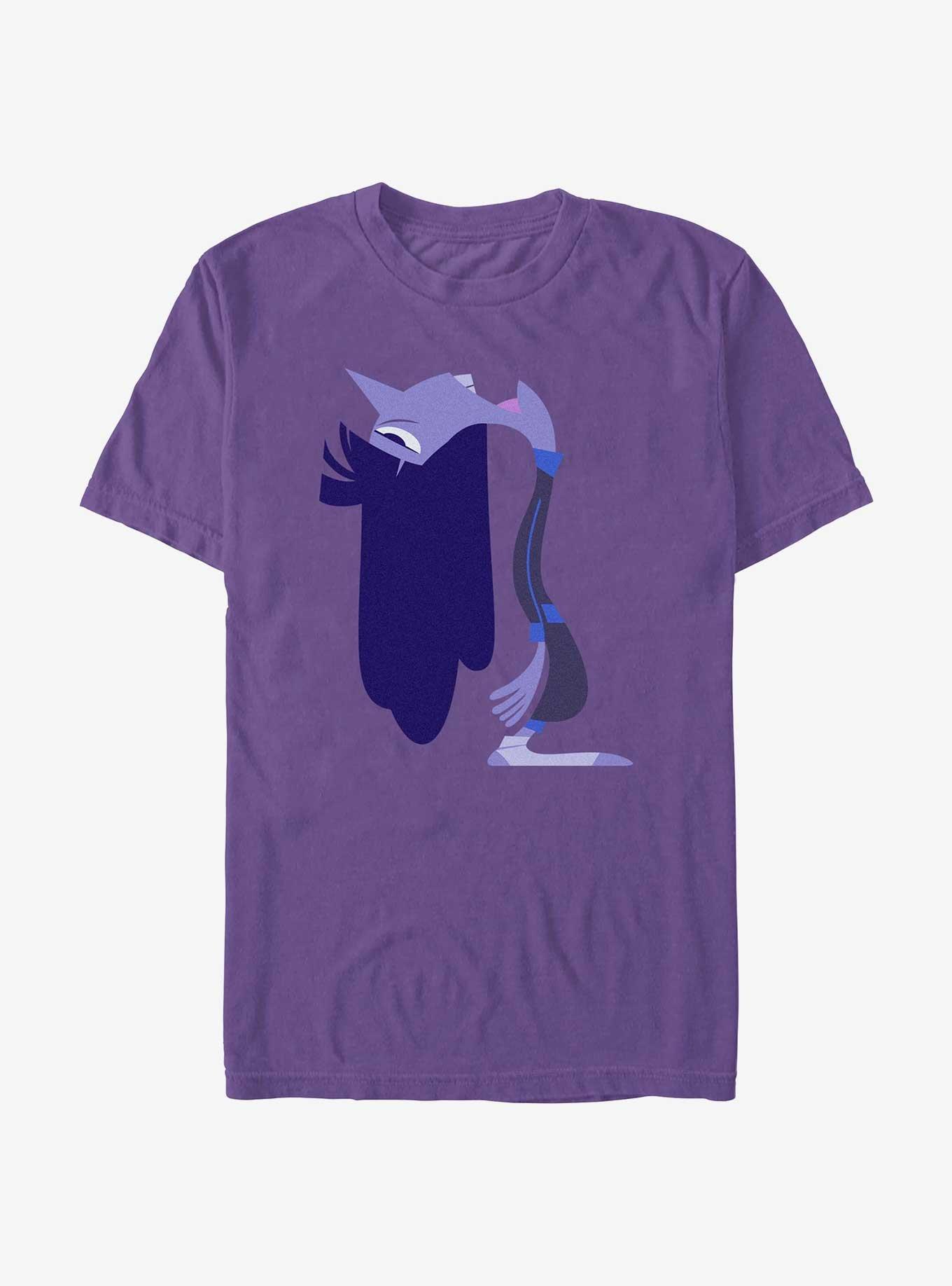Disney Pixar Inside Out 2 Ennui Head Extra Soft T-Shirt, PURPLE, hi-res