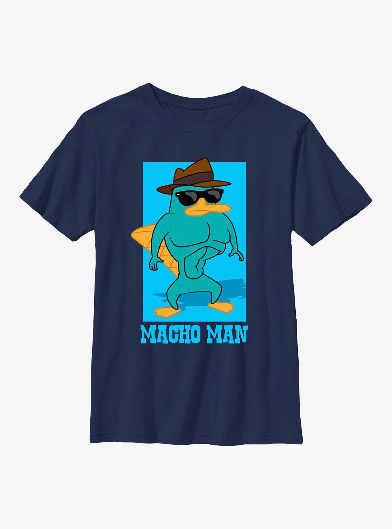 Phineas And Ferb Macho Man Youth T-Shirt, , hi-res