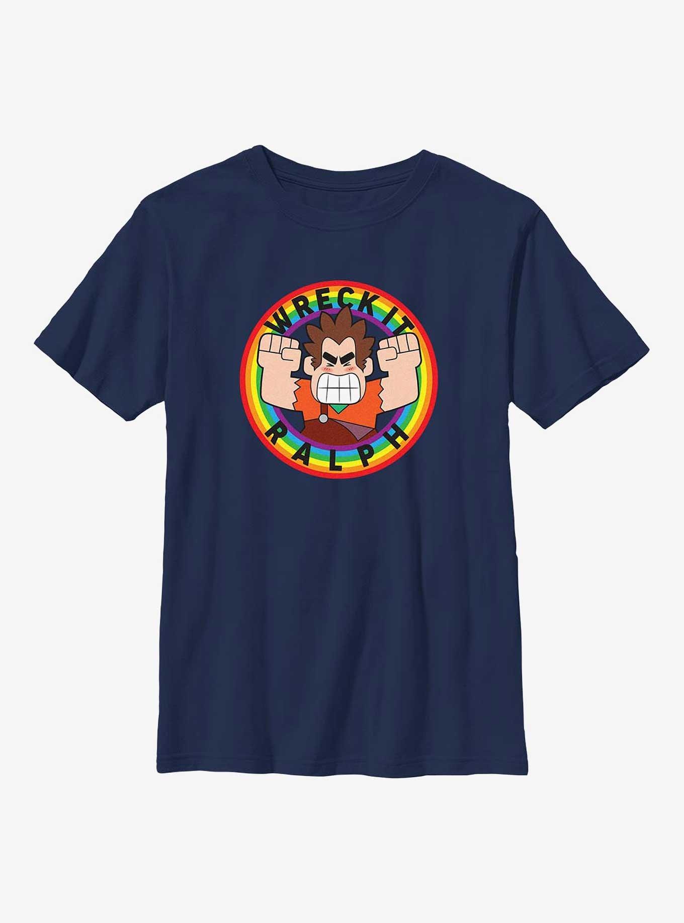 Wreck-It Ralph Wreck It Ralph Rainbow Youth T-Shirt, , hi-res