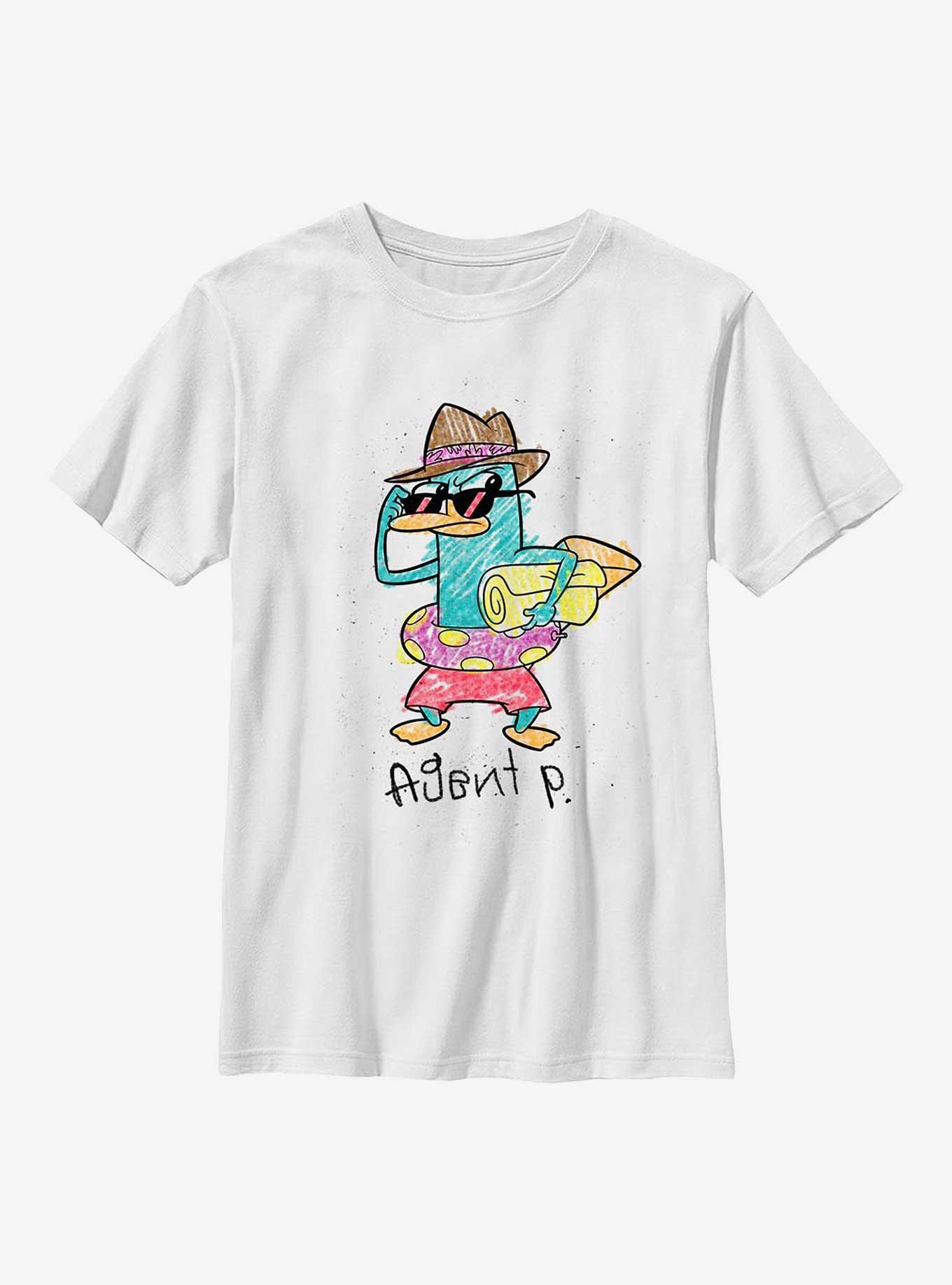 Phineas And Ferb Crayon P Youth T-Shirt, , hi-res