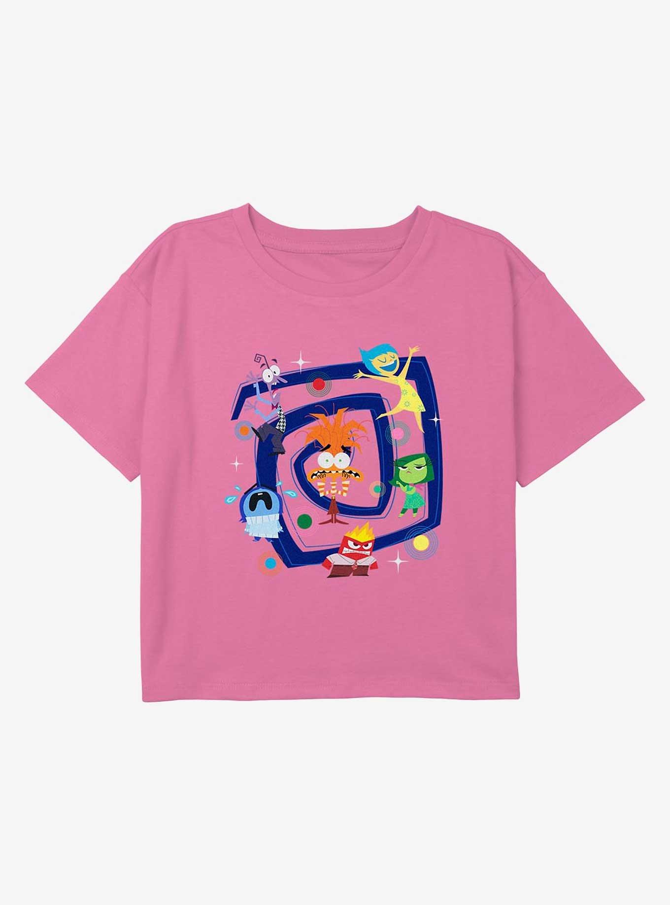 Inside Out 2 All Emotions Youth Girls Boxy Crop T-Shirt, , hi-res