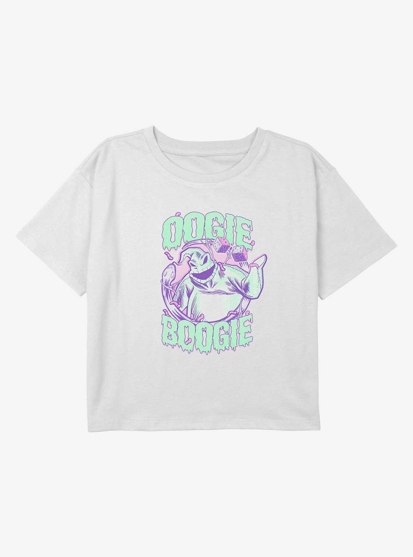 Nightmare Before Christmas Oogie Boogie Youth Girls Boxy Crop T-Shirt, , hi-res