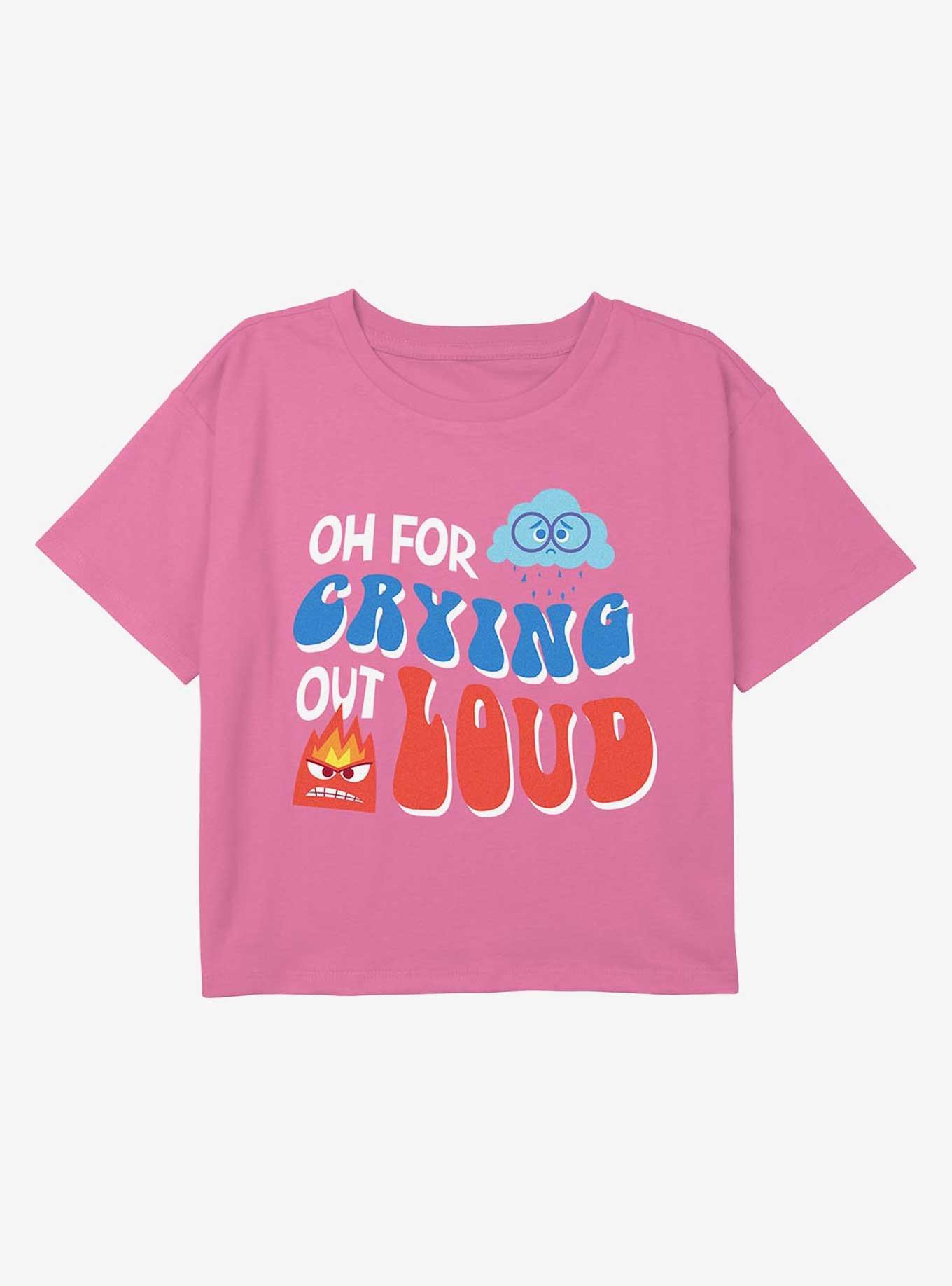 Inside Out 2 Crying Out Loud Youth Girls Boxy Crop T-Shirt, , hi-res