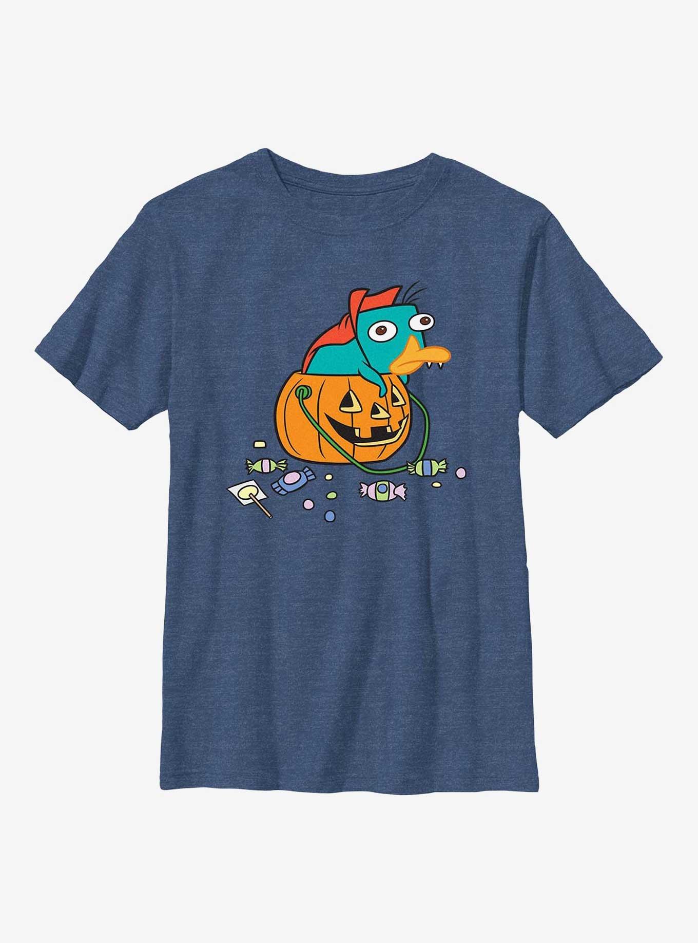 Phineas And Ferb Fang Perry Pumkin Youth T-Shirt, , hi-res