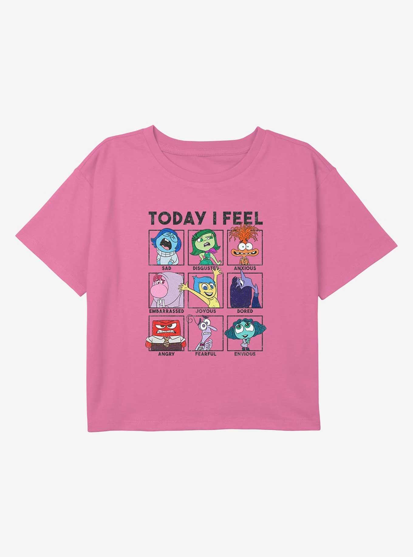 Inside Out Today I Feel Youth Girls Boxy Crop T-Shirt, , hi-res