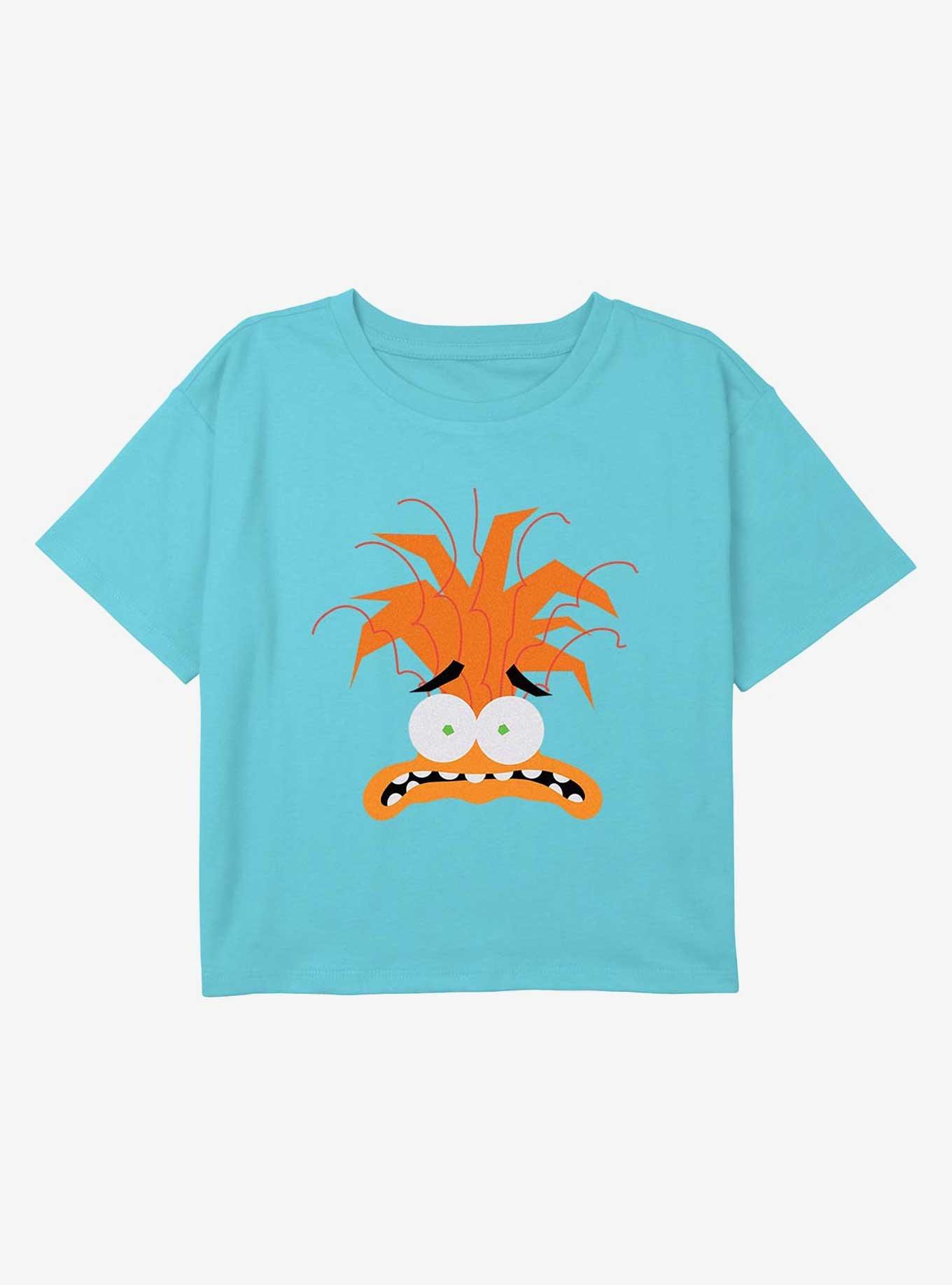 Inside Out 2 Anxiety Head Youth Girls Boxy Crop T-Shirt, , hi-res