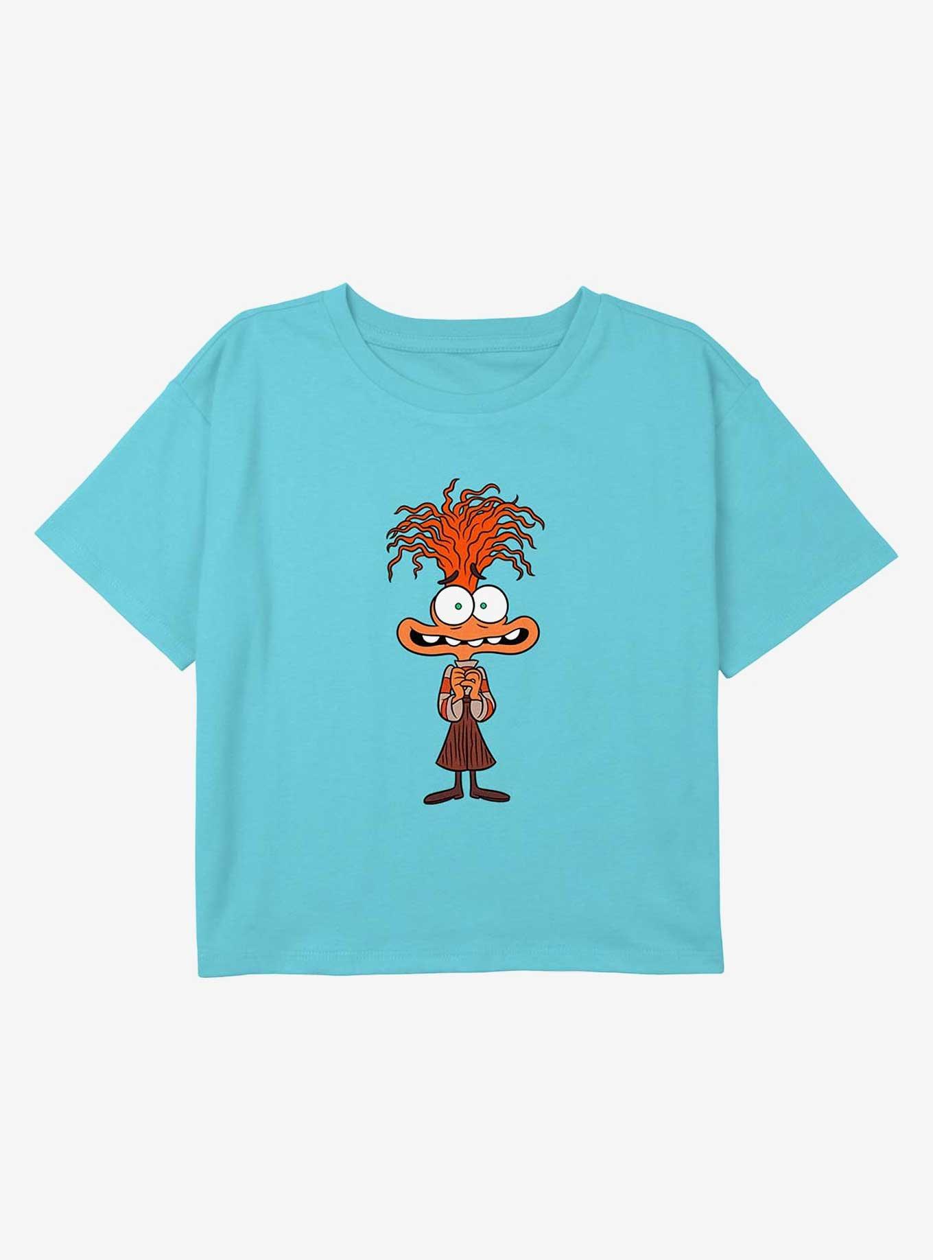 Inside Out Anxious Anxiety Youth Girls Boxy Crop T-Shirt, , hi-res