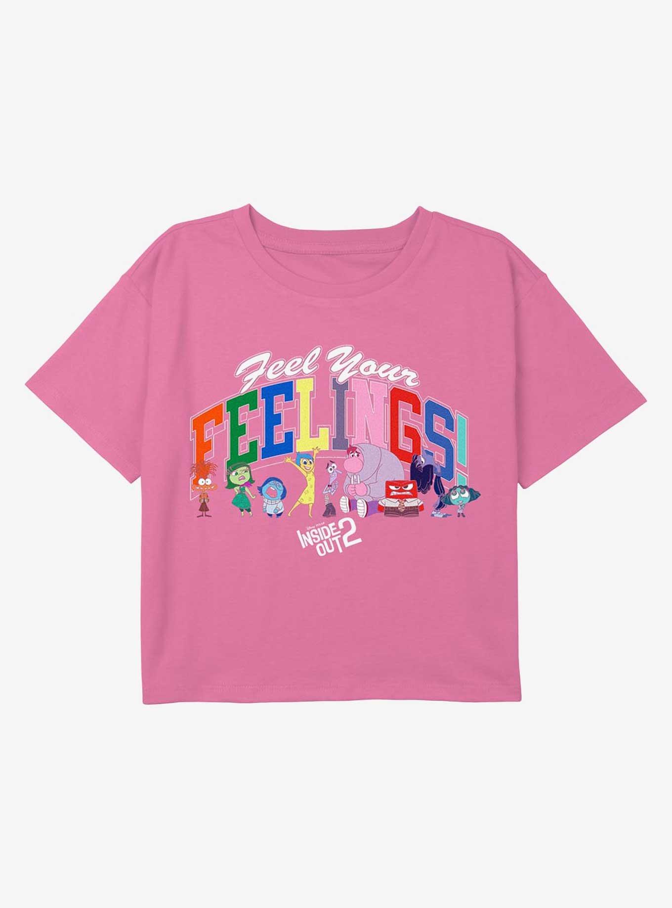 Inside Out 2 Feelings Arch Alt Youth Girls Boxy Crop T-Shirt, , hi-res