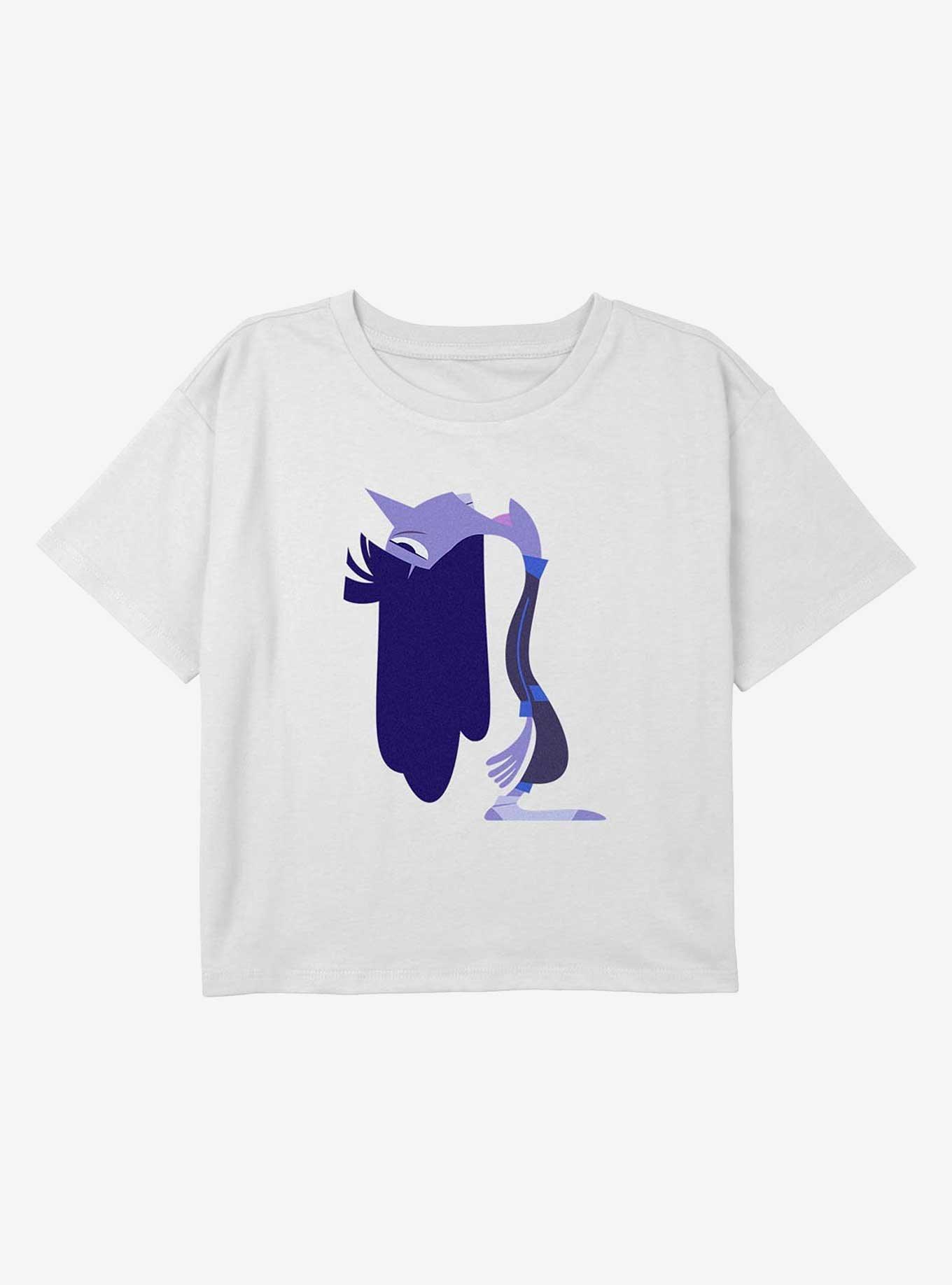 Inside Out 2 Ennui Head Youth Girls Boxy Crop T-Shirt, , hi-res