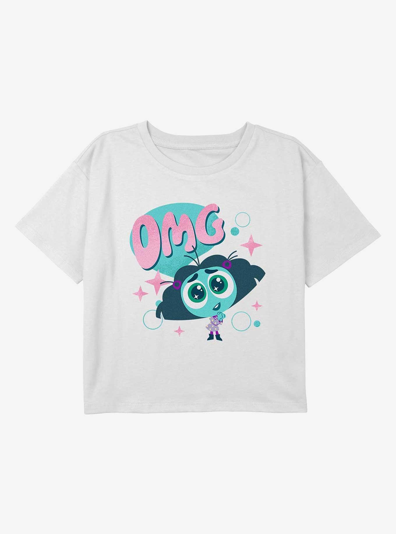 Inside Out 2 Omg Envy Youth Girls Boxy Crop T-Shirt, , hi-res