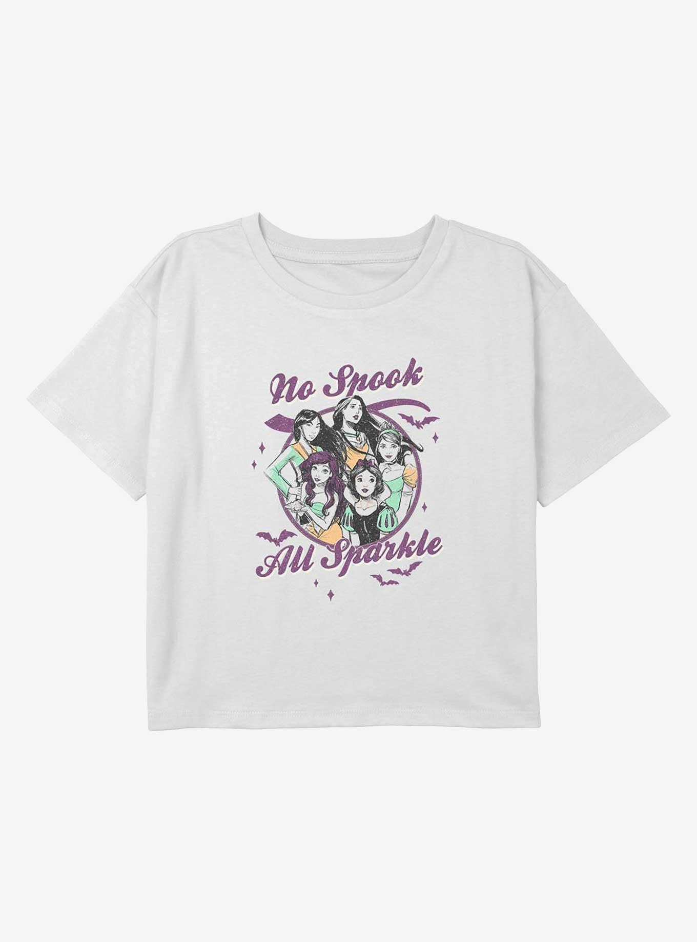 Disney Princesses All Treats Princesses Youth Girls Boxy Crop T-Shirt, , hi-res
