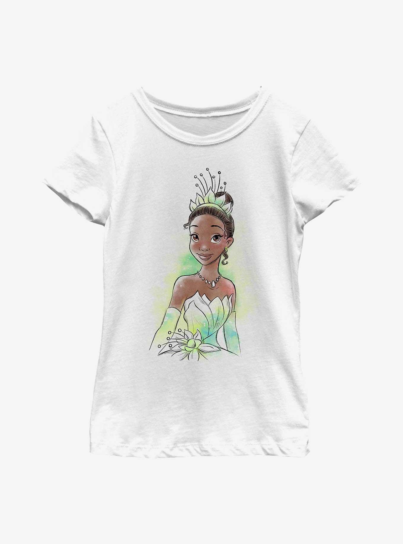 Disney Princesses Tiana Sketch Youth Girls T-Shirt, , hi-res