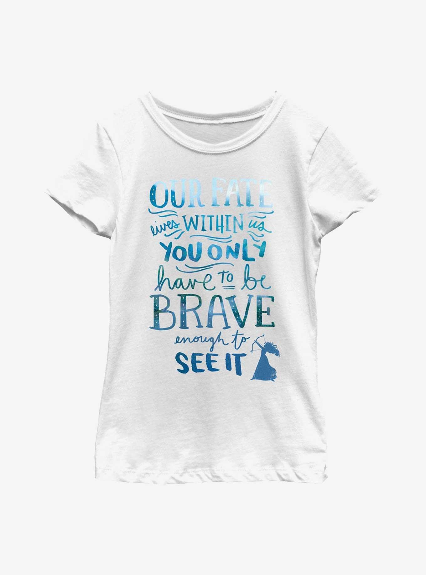 Disney Princesses Be Brave Enough Youth Girls T-Shirt, , hi-res