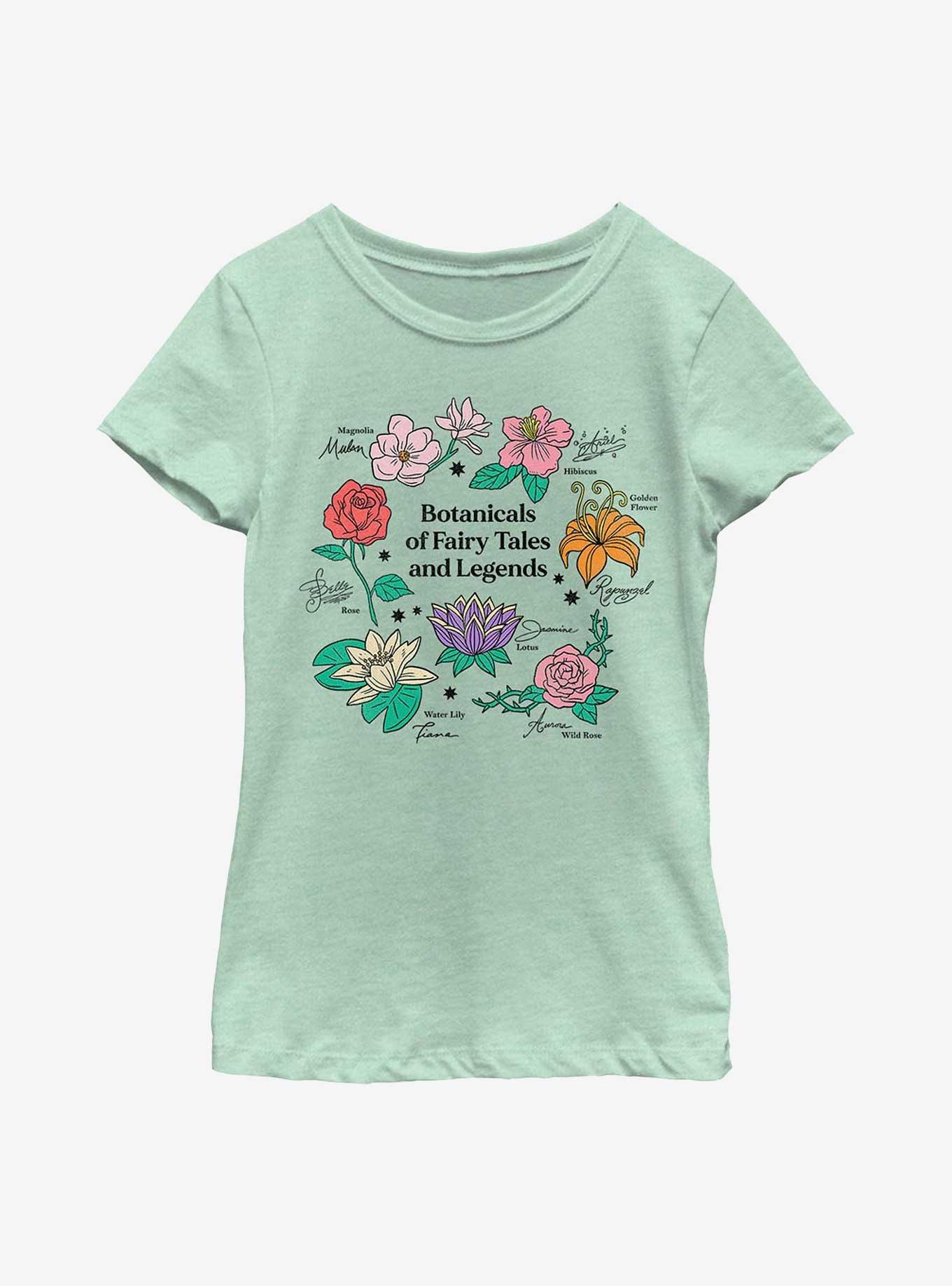 Disney Princesses Botanicals Of Fairy Tales Youth Girls T-Shirt, , hi-res
