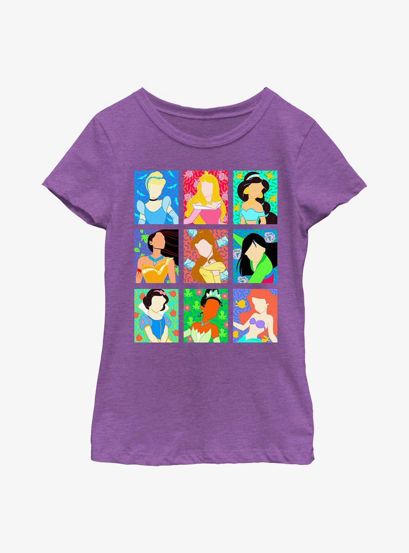 Disney Princesses Princess 9 Panels Youth Girls T-Shirt, , hi-res
