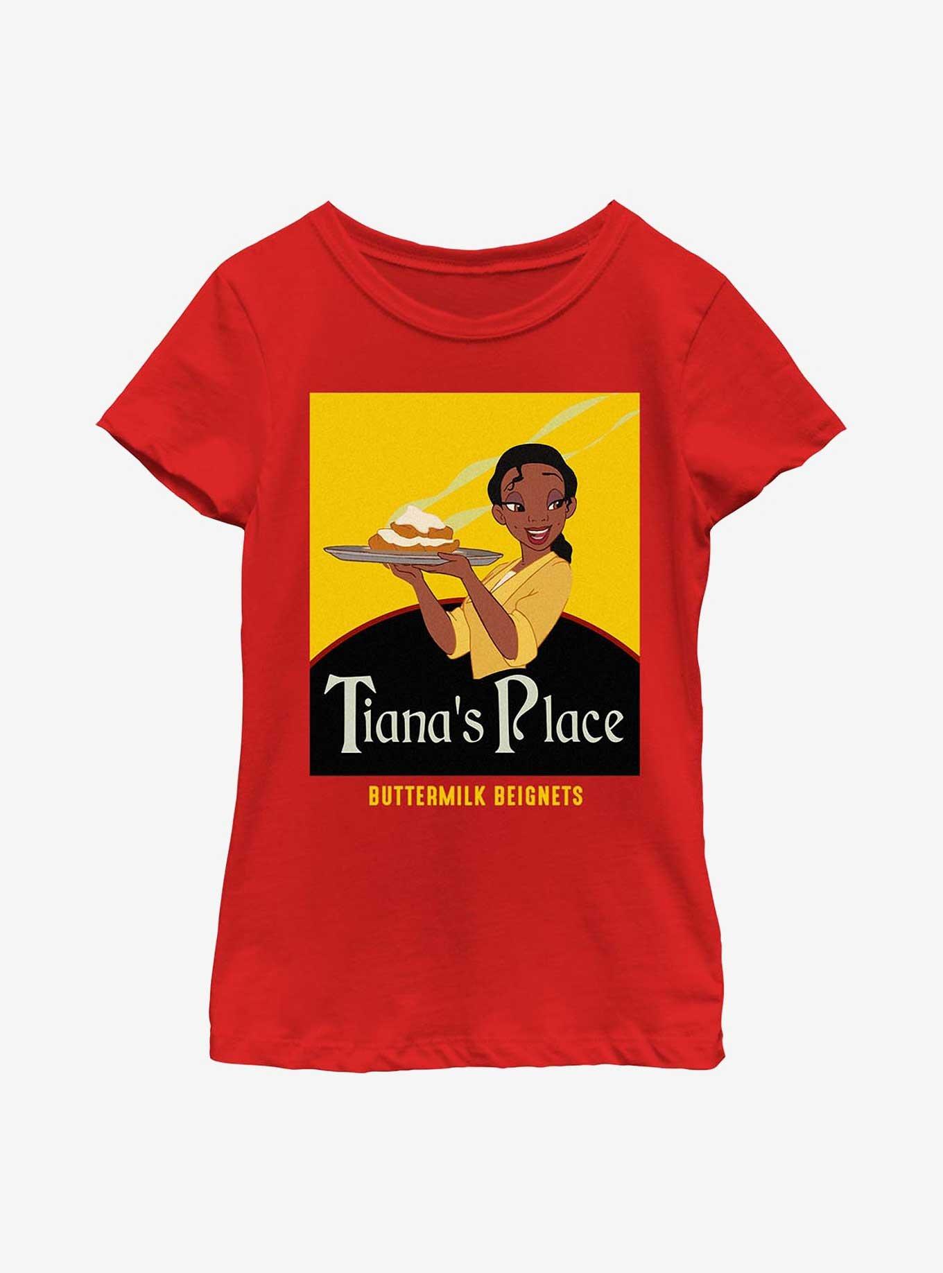 Disney Princesses Tiana Beignets Youth Girls T-Shirt, , hi-res