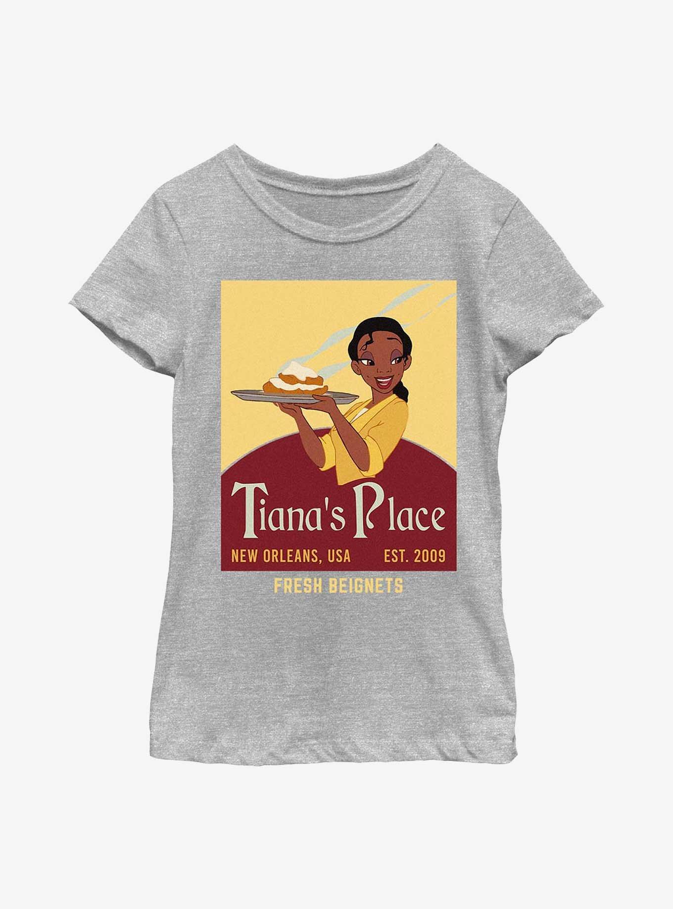 Disney Princesses Tianas Place Beignets Youth Girls T-Shirt, , hi-res