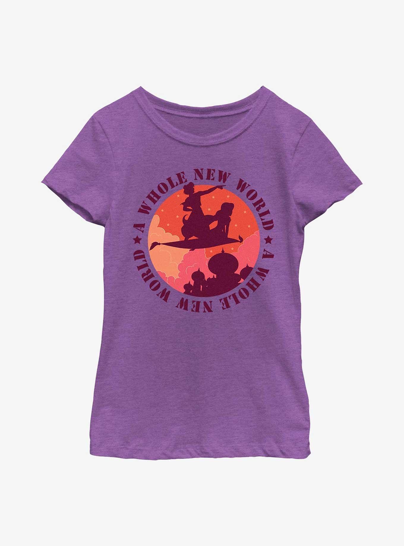 Disney Princesses Whole New World Palace Youth Girls T-Shirt, , hi-res