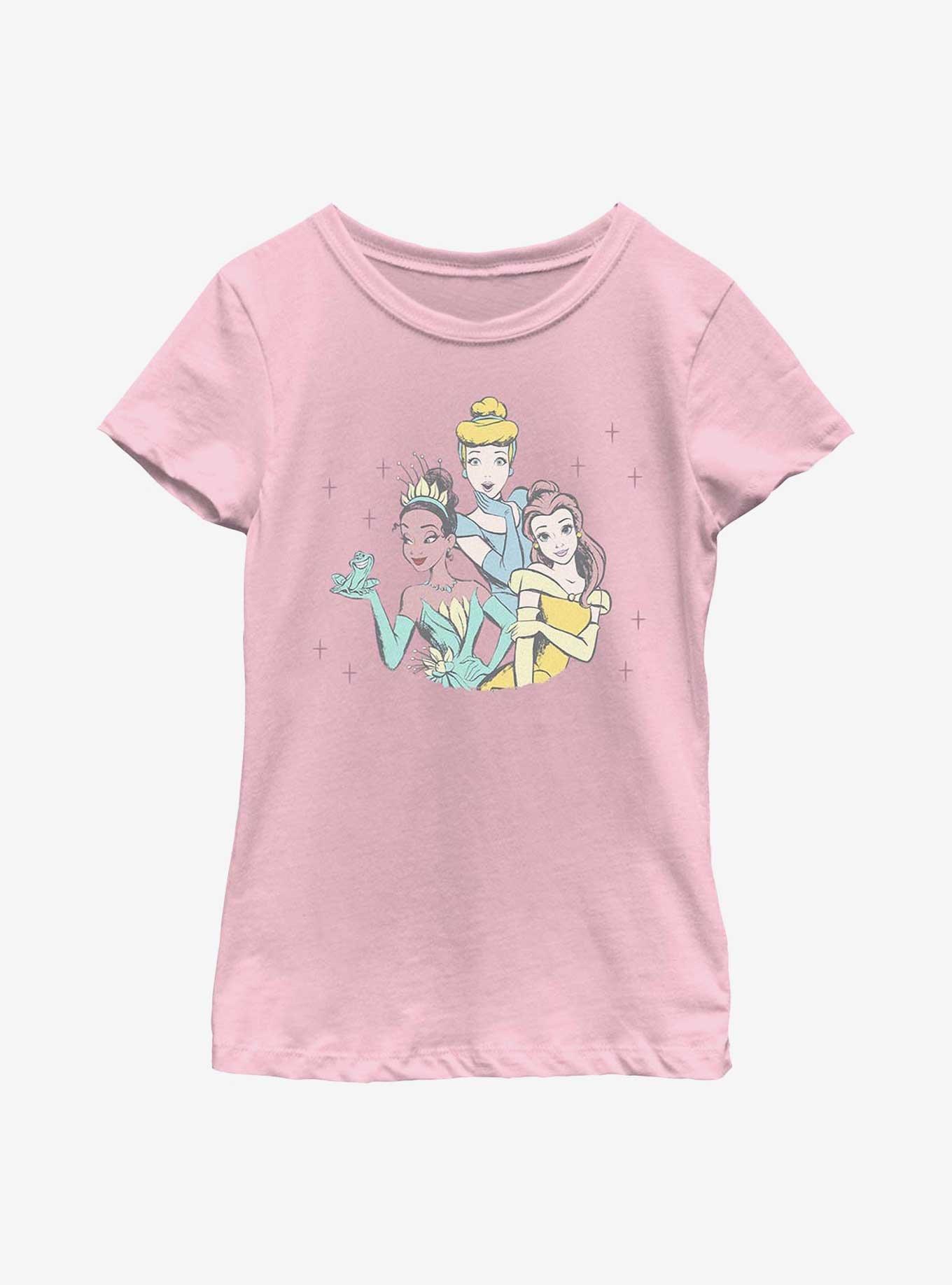 Disney Princesses Three Princess Friends Youth Girls T-Shirt, , hi-res