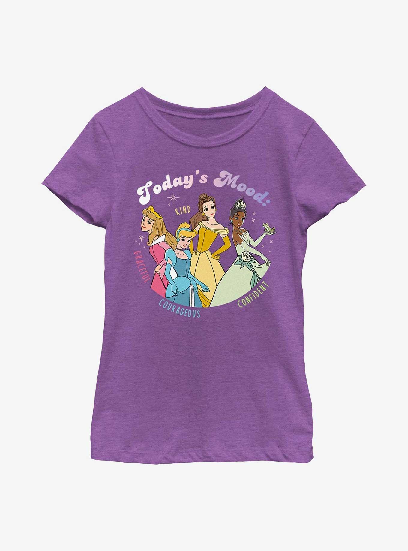 Disney Princesses Todays Mood Princess Youth Girls T-Shirt, , hi-res