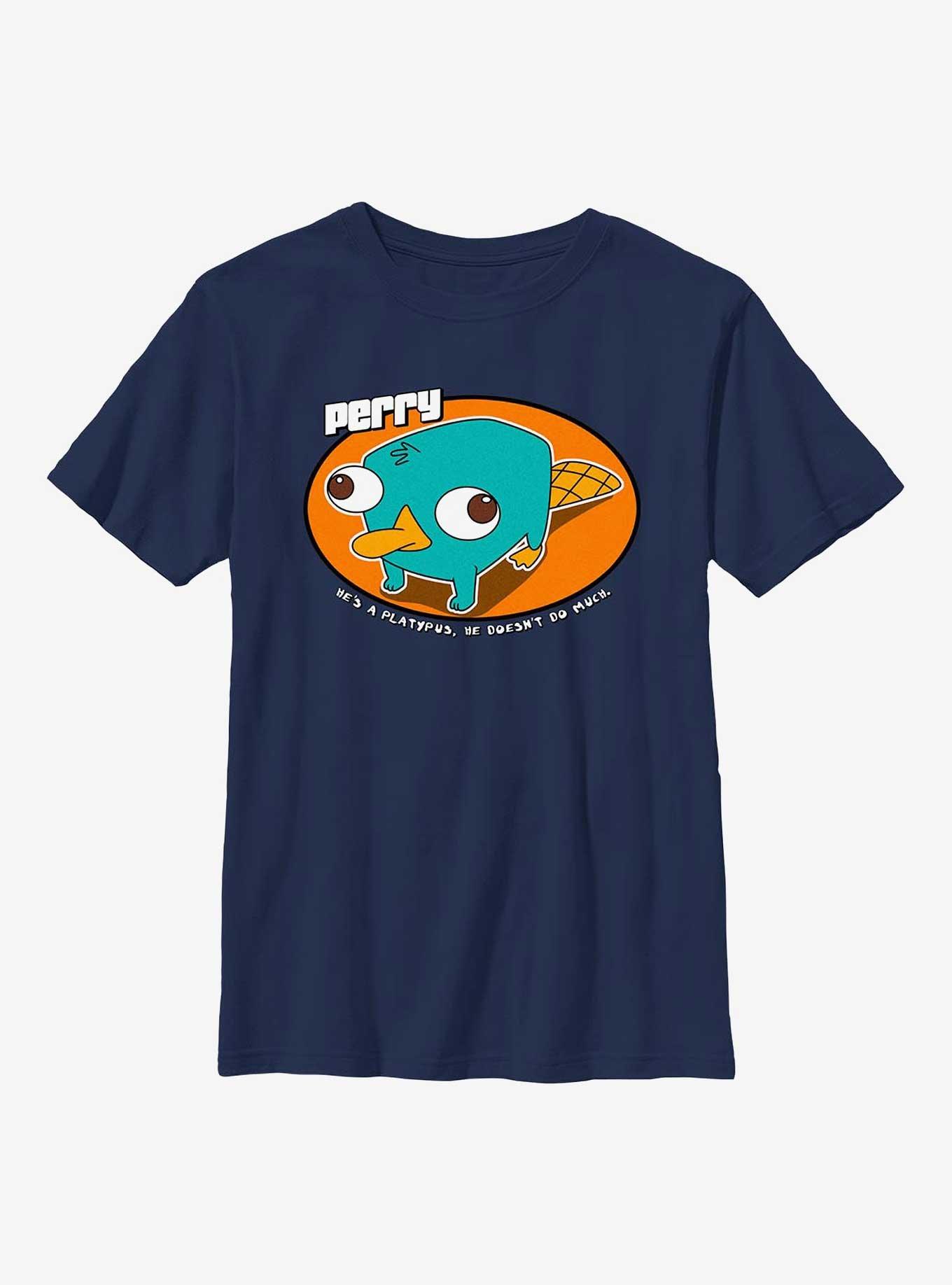 Phineas And Ferb He Doesn?t Do Much Youth T-Shirt, , hi-res