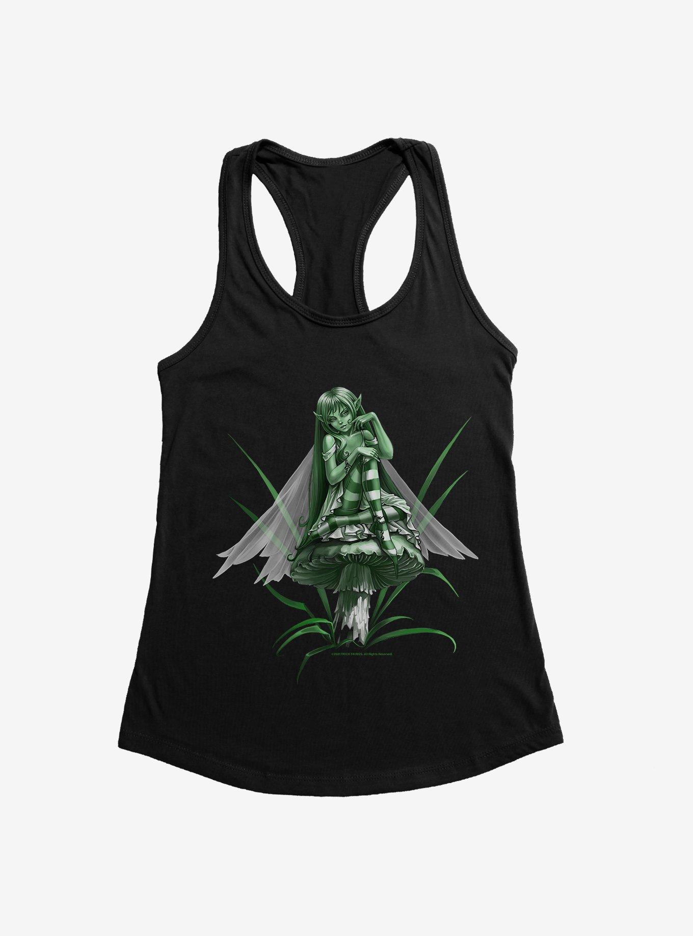 Fairies By Trick Green Mushroom Fairy Girls Tank, , hi-res