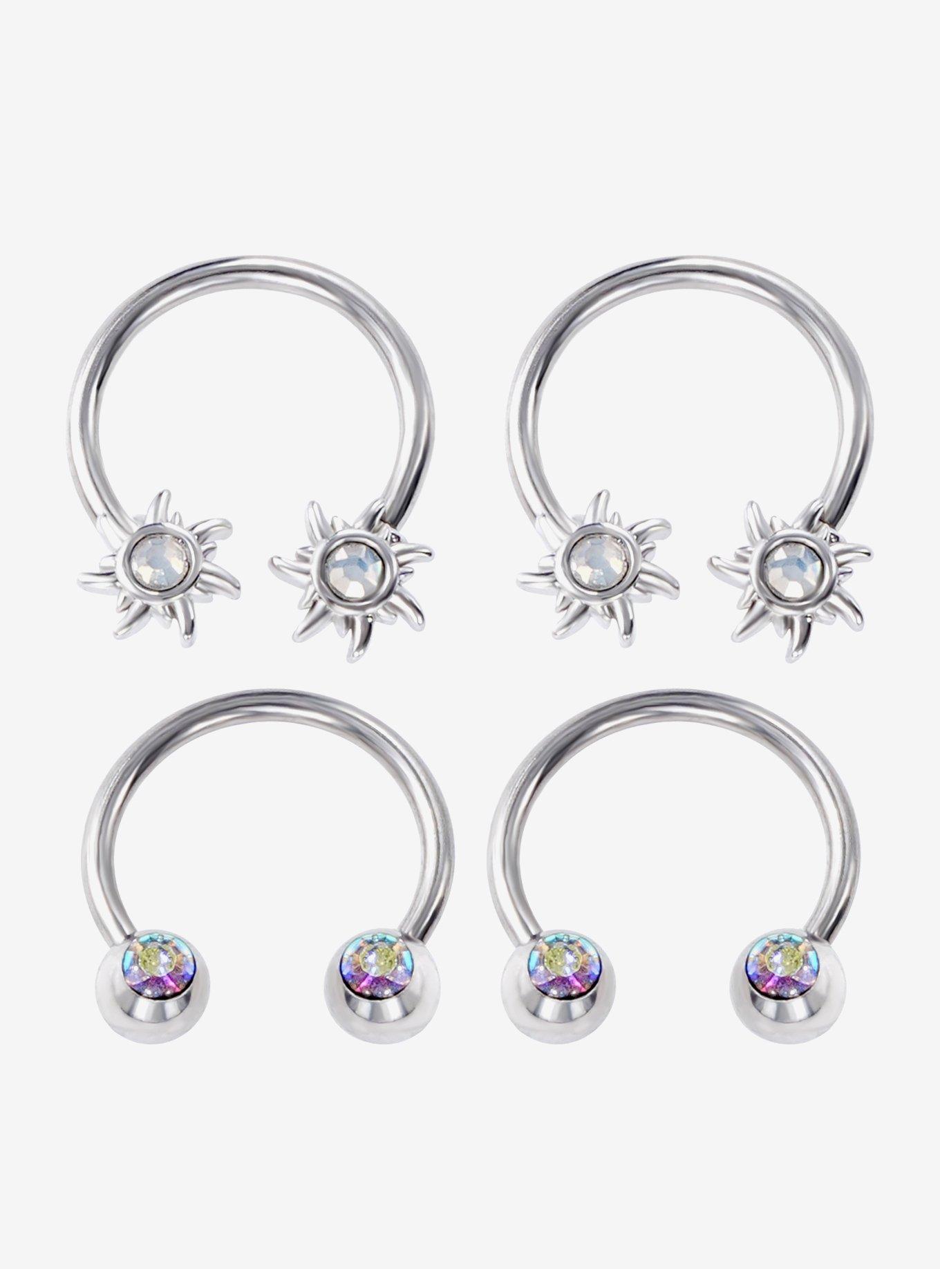 Steel Silver Sun Circular Barbell 4 Pack, , hi-res
