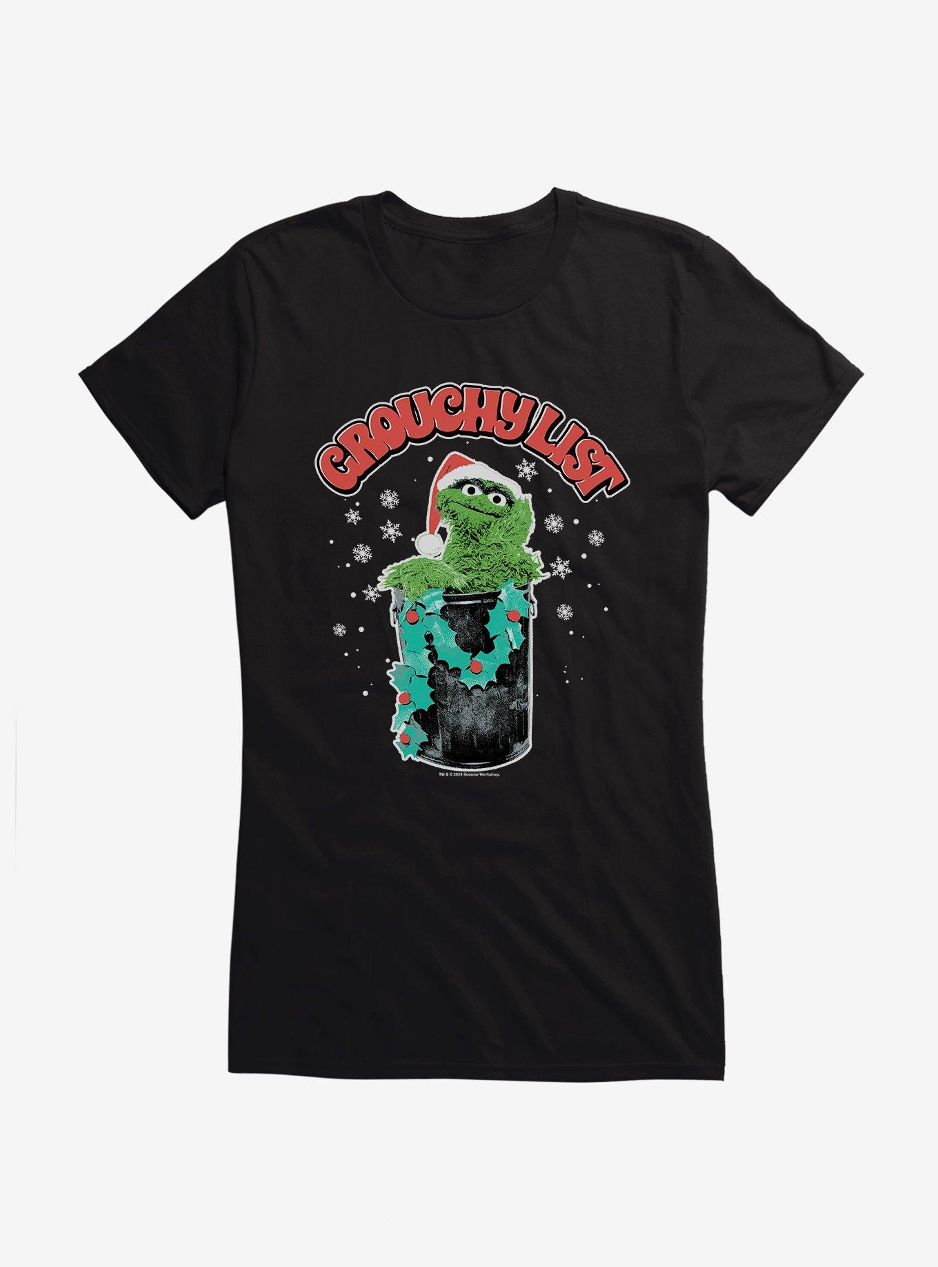 Sesame Street Grouchy List Girls T-Shirt, BLACK, hi-res