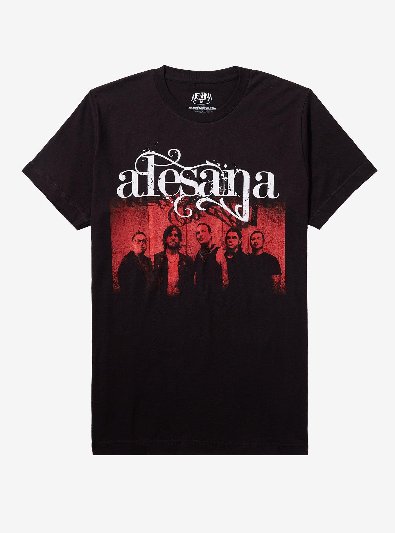 Alesana Red Group Photo Boyfriend Fit Girls T-Shirt, , hi-res