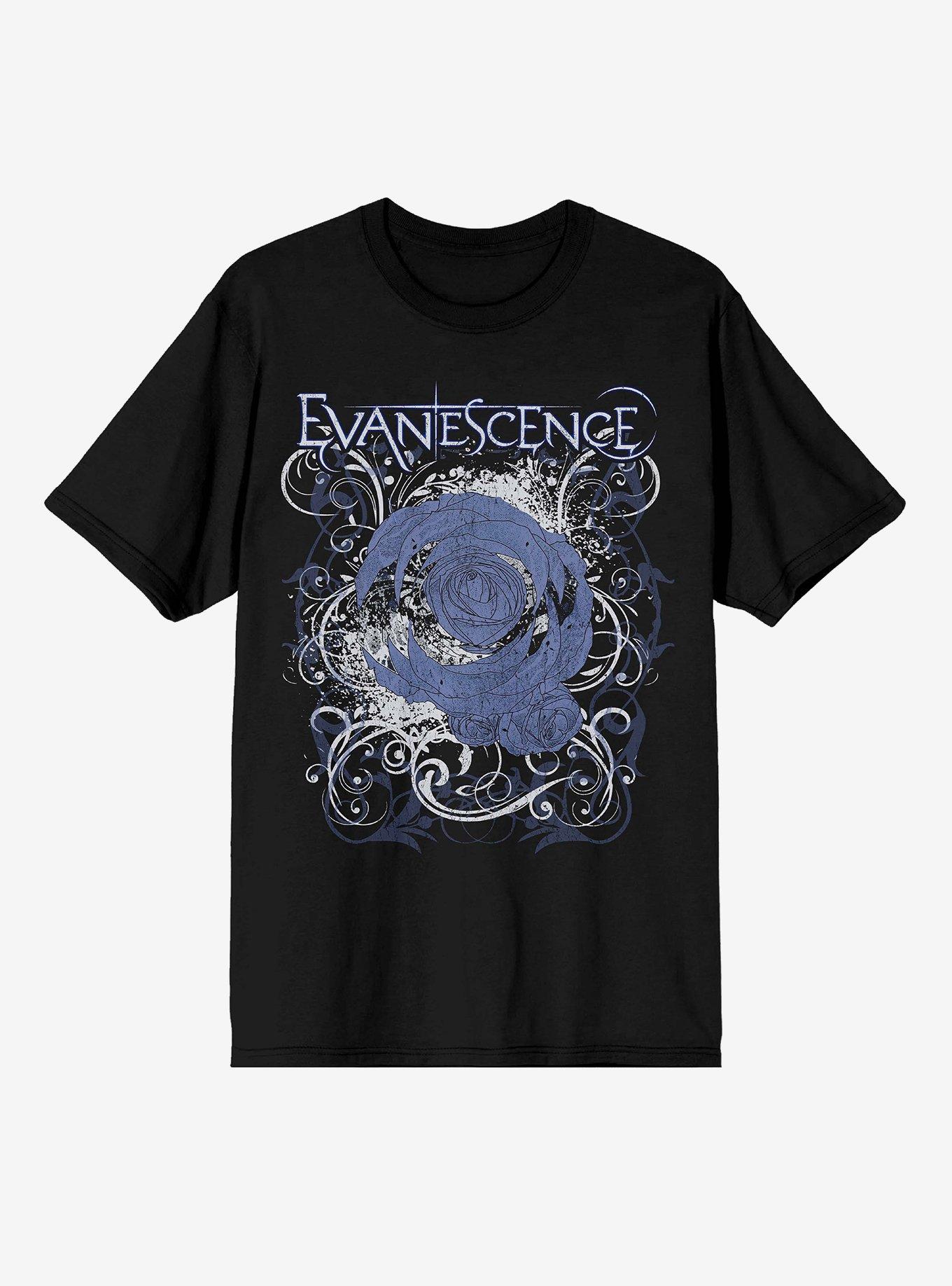 Evanescence Filigree Flower Boyfriend Fit Girls T-Shirt, , hi-res