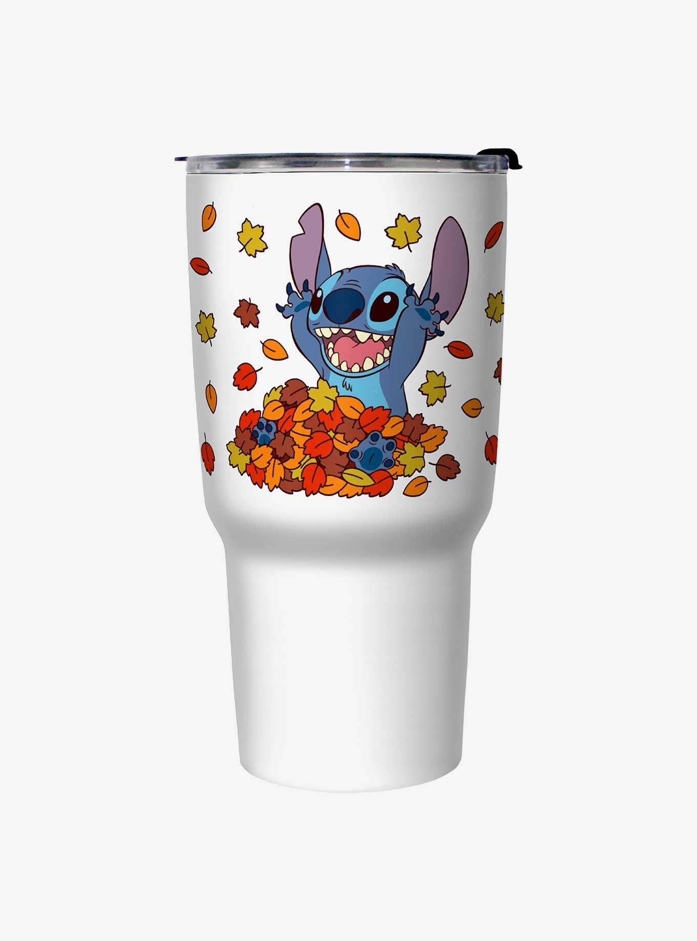 Disney Lilo & Stitch Autumn Leaf Pile Travel Mug, , hi-res