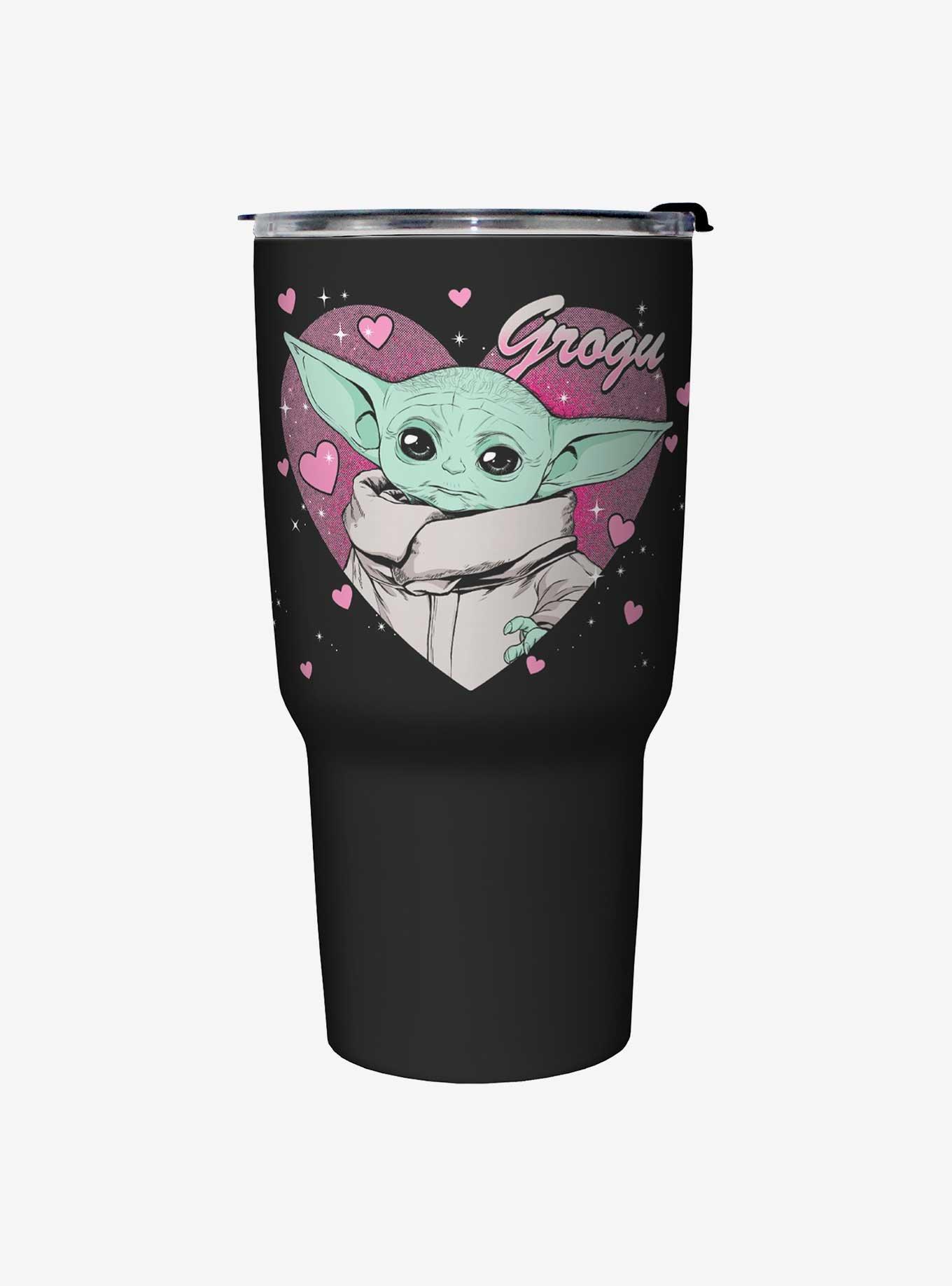 Star Wars The Mandalorian Grogu Valentine Travel Mug, , hi-res