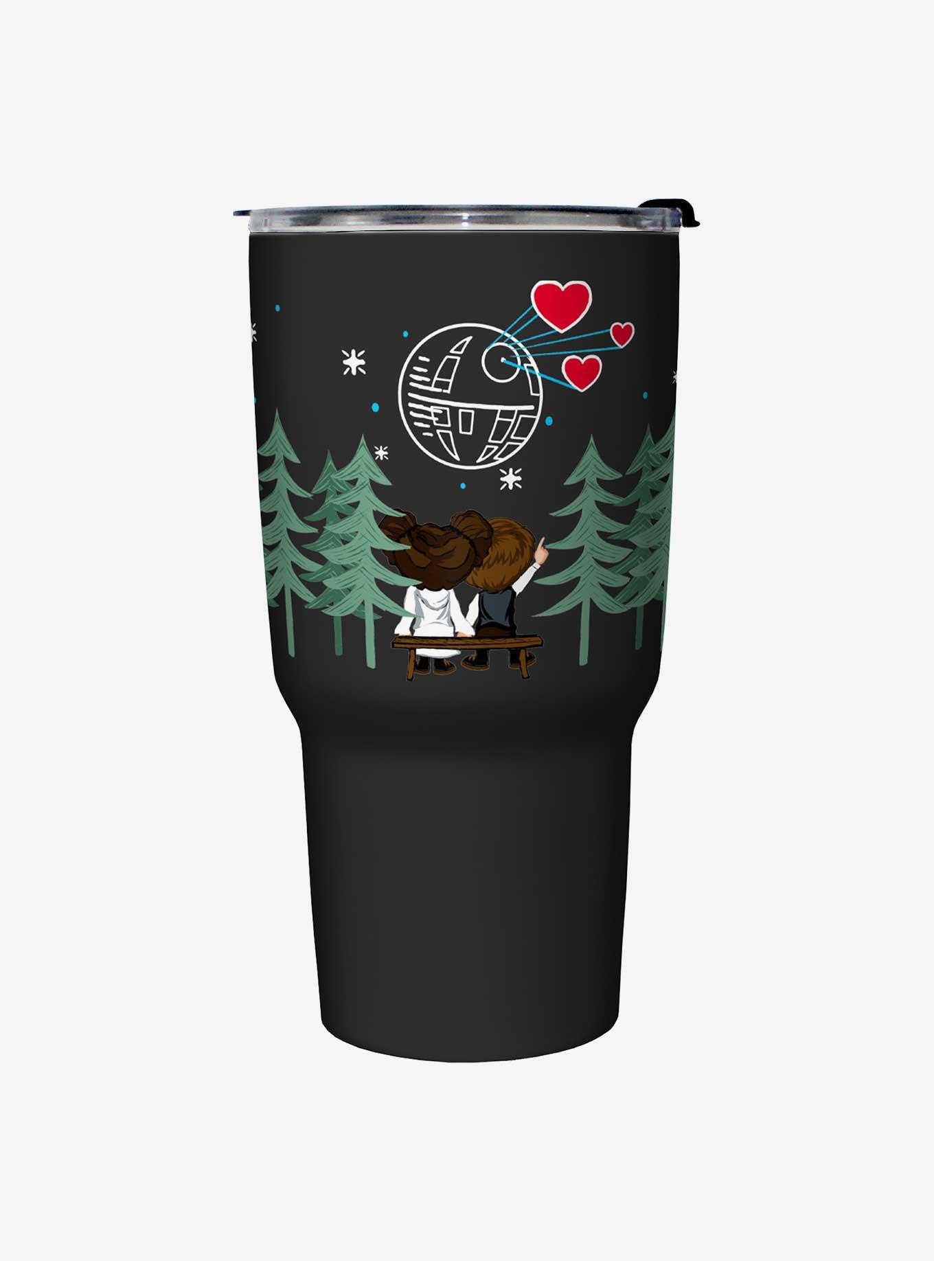 Star Wars Leia and Han Death Star Heart Travel Mug, , hi-res