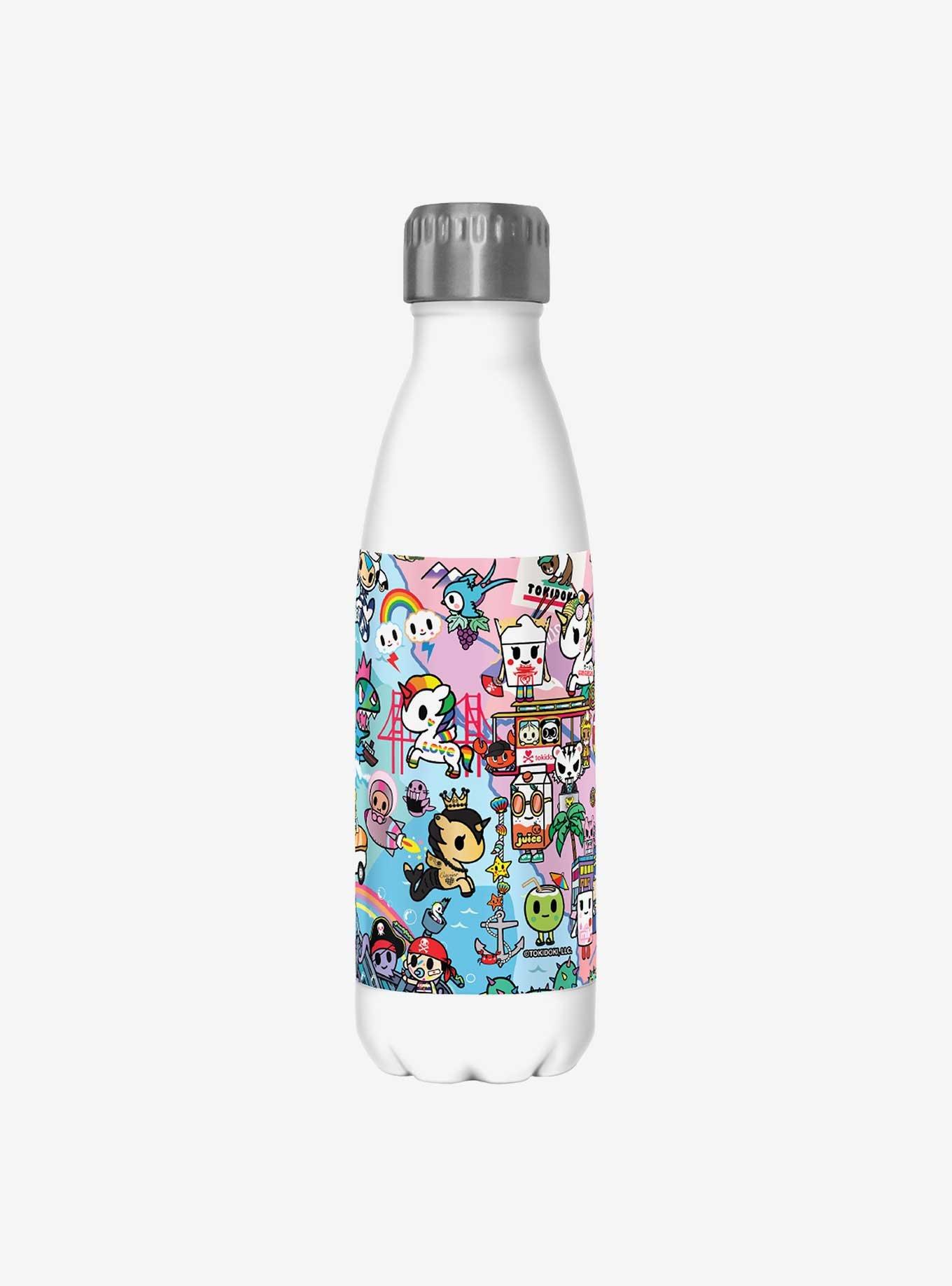 Tokidoki Cotton Candy Dream Pattern Water Bottle, , hi-res