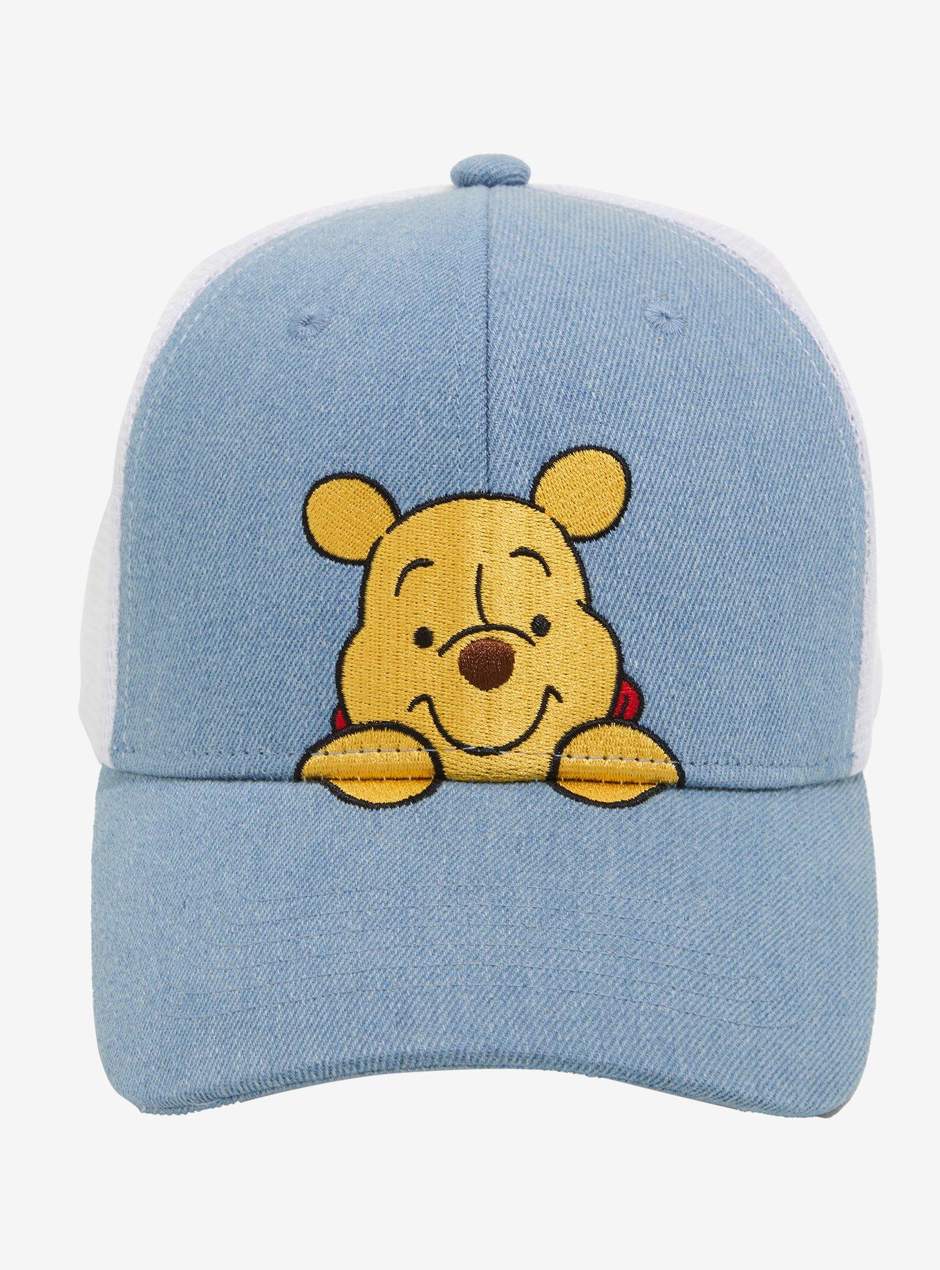 Vintage Pooh Denim Hat Cap NWT Blue Winnie Disney Women main image 4