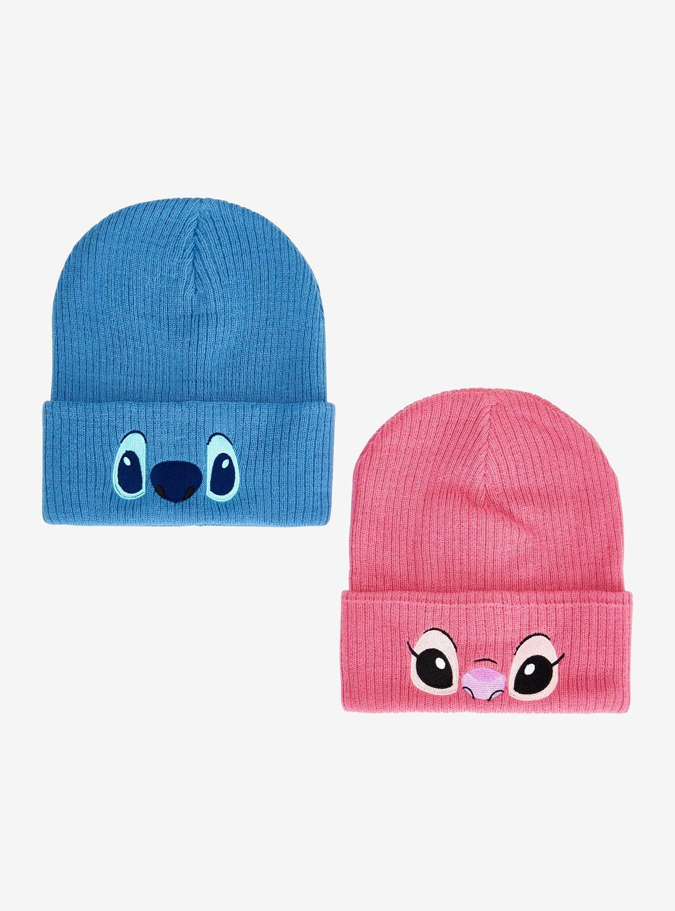 Disney Stitch & Angel Face Beanie Set, , hi-res