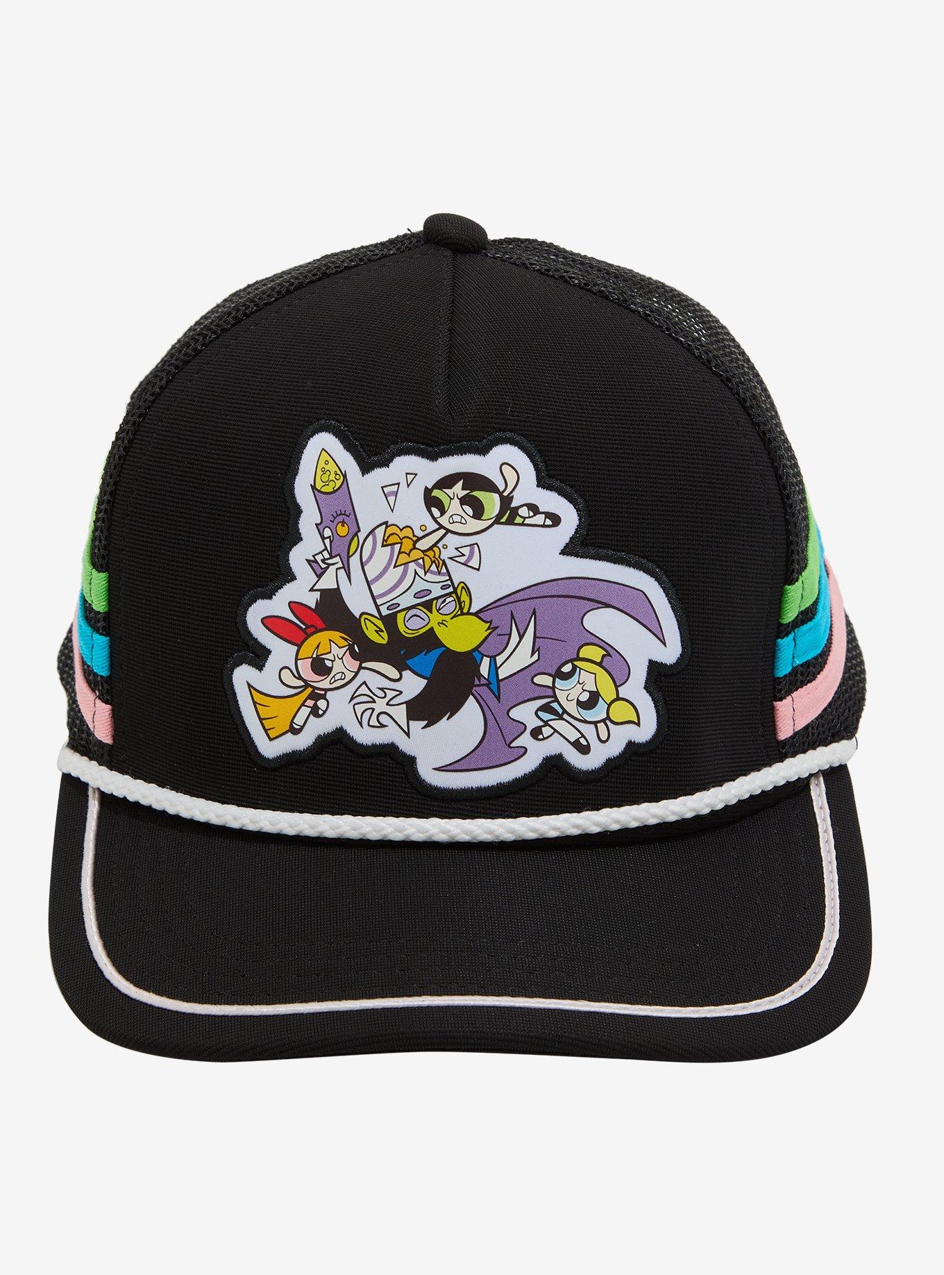 The Powerpuff Girls Mojo Jojo Fight Scene Trucker Hat, , hi-res