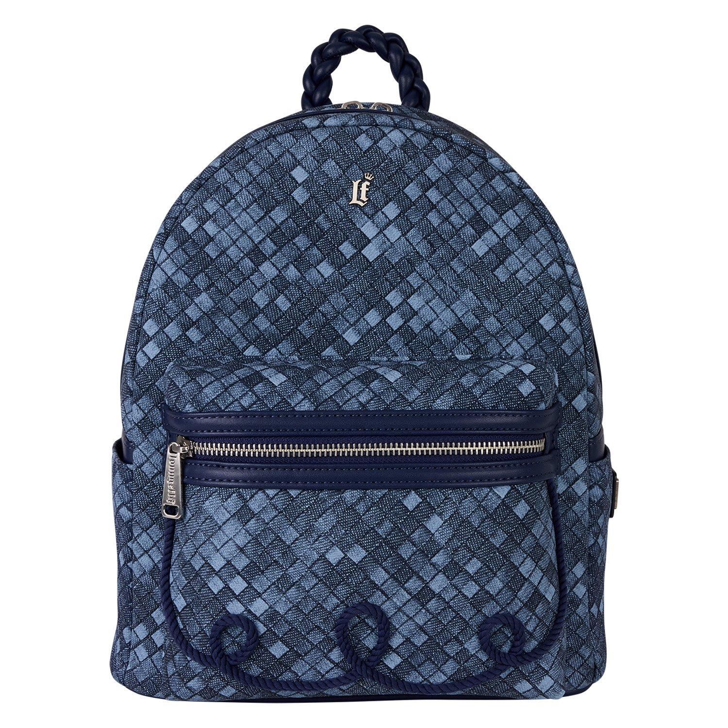 Loungefly Woven Faux Denim Mini Backpack, , hi-res