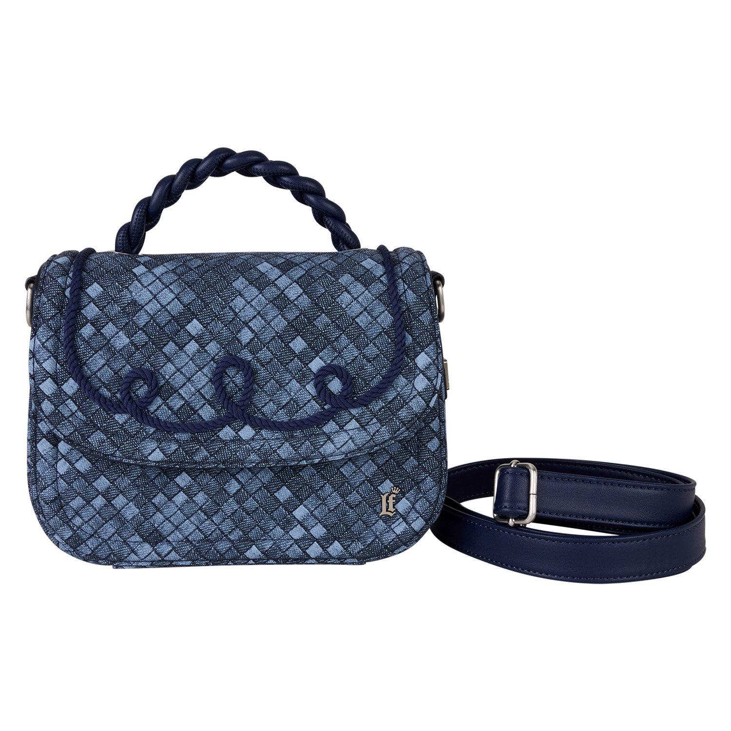 Loungefly Woven Faux Denim Crossbody Bag, , hi-res