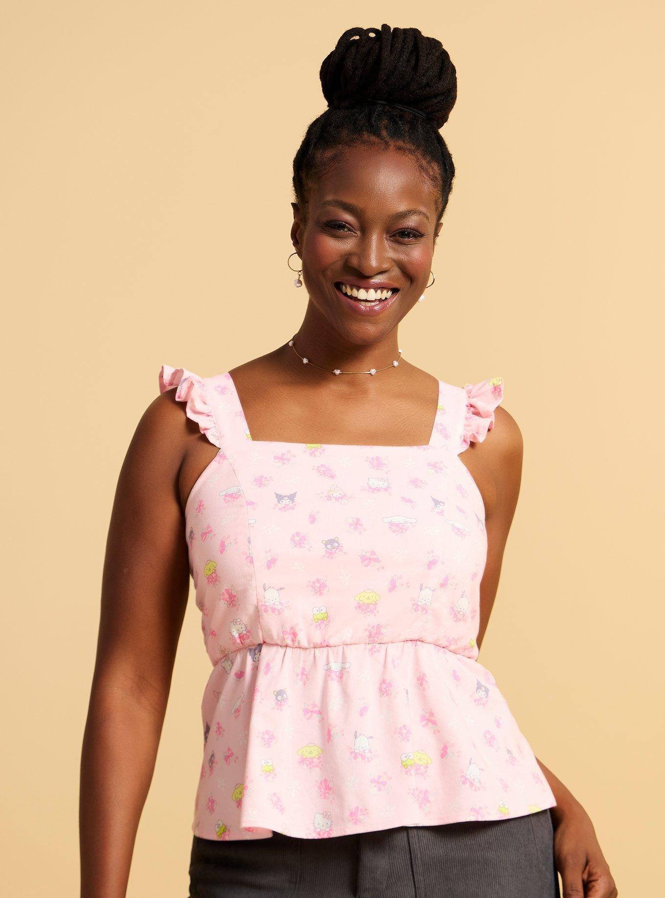 Sanrio Hello Kitty and Friends Ruffled Women's Tank Top — BoxLunch Exclusive