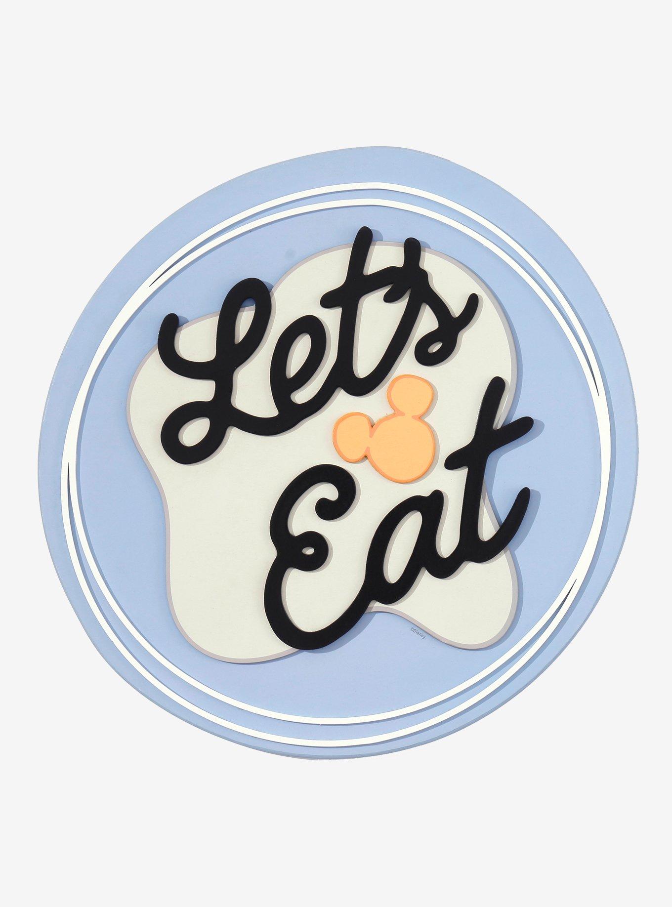 Disney Mickey Mouse Fried Egg Let's Eat Wall Sign - BoxLunch Exclusive, , hi-res