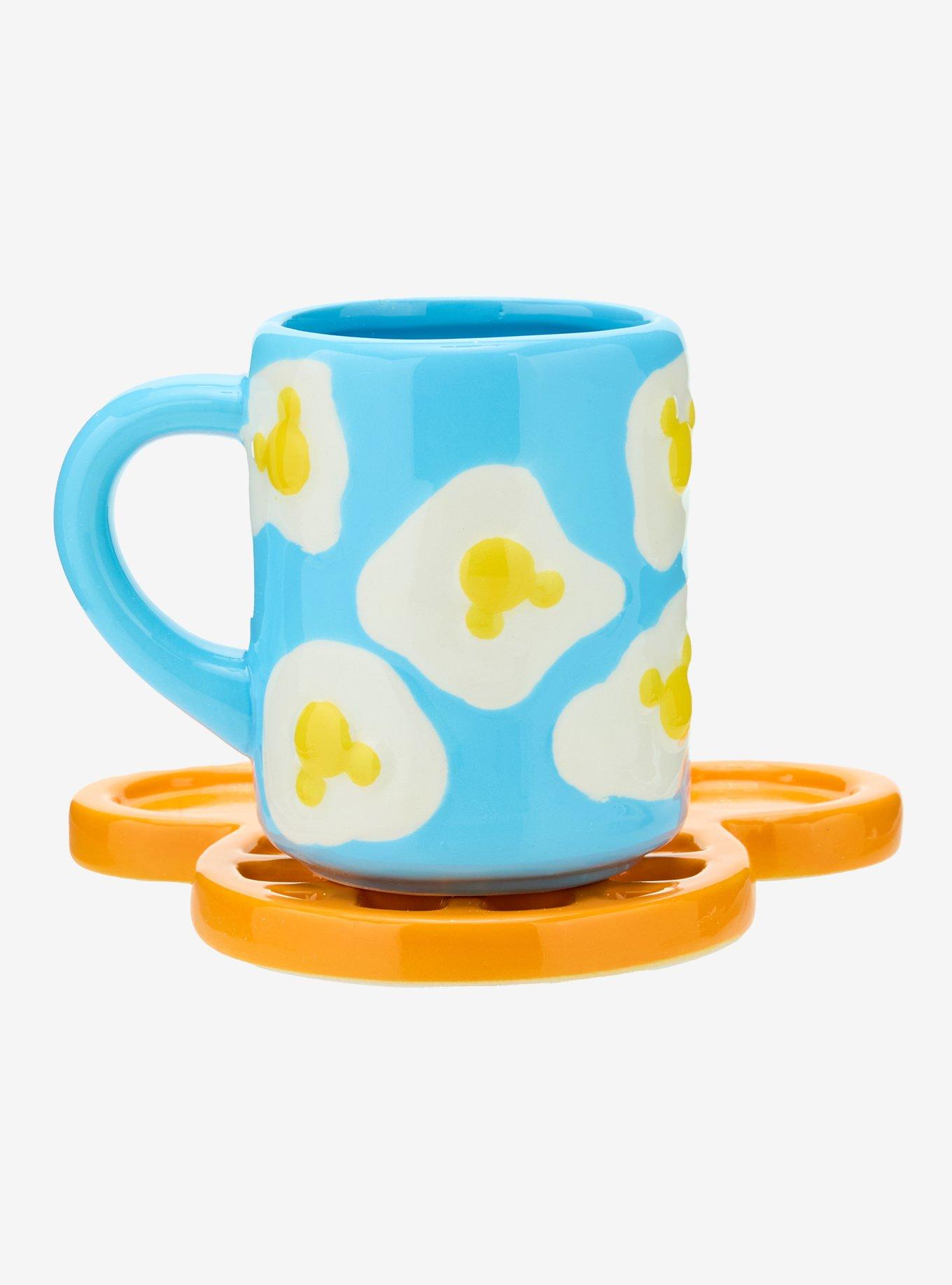 Disney Mickey Mouse Breakfast Mug & Saucer Set - BoxLunch Exclusive, , hi-res