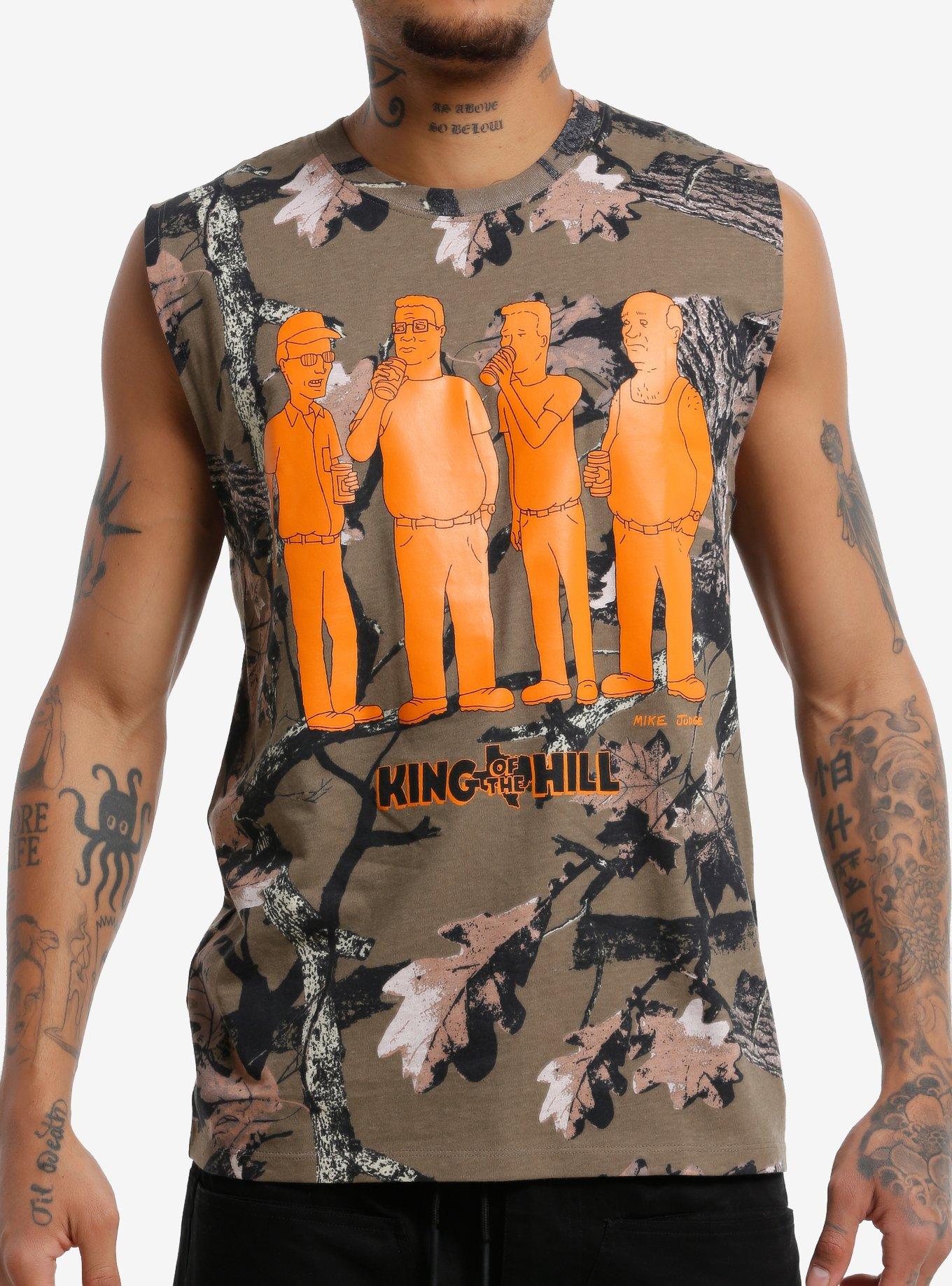 King Of The Hill Characters Real Tree Camo Muscle Tank Top, , hi-res