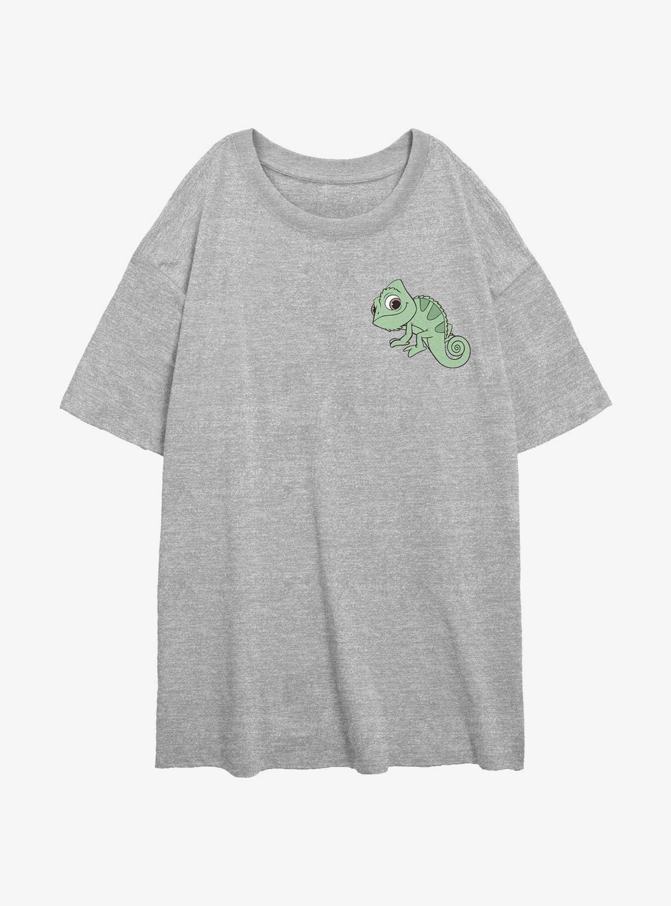 Disney Tangled Pascal Pocket Womens Oversized T-Shirt, ATH HTR, hi-res