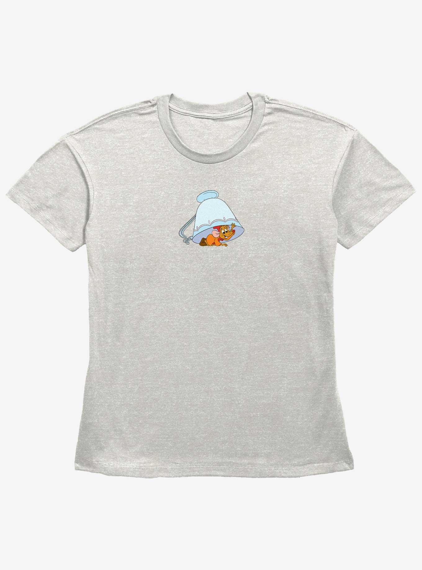 Disney Cinderella Jaq Under The Teacup Womens Straight Fit T-Shirt, OATMEAL, hi-res