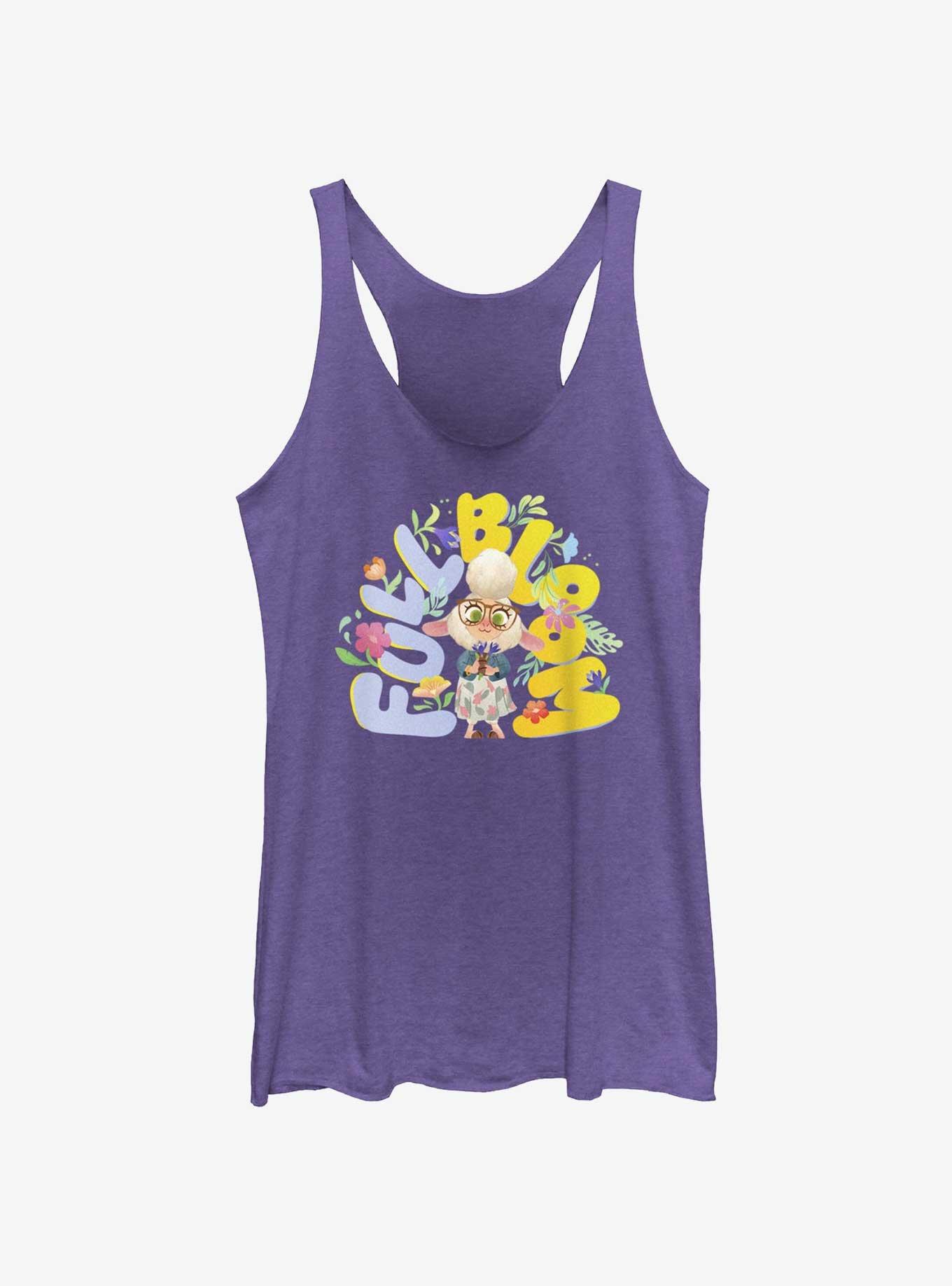 Disney Pixar Zootopia Full Bloom Womens Tank Top, PUR HTR, hi-res
