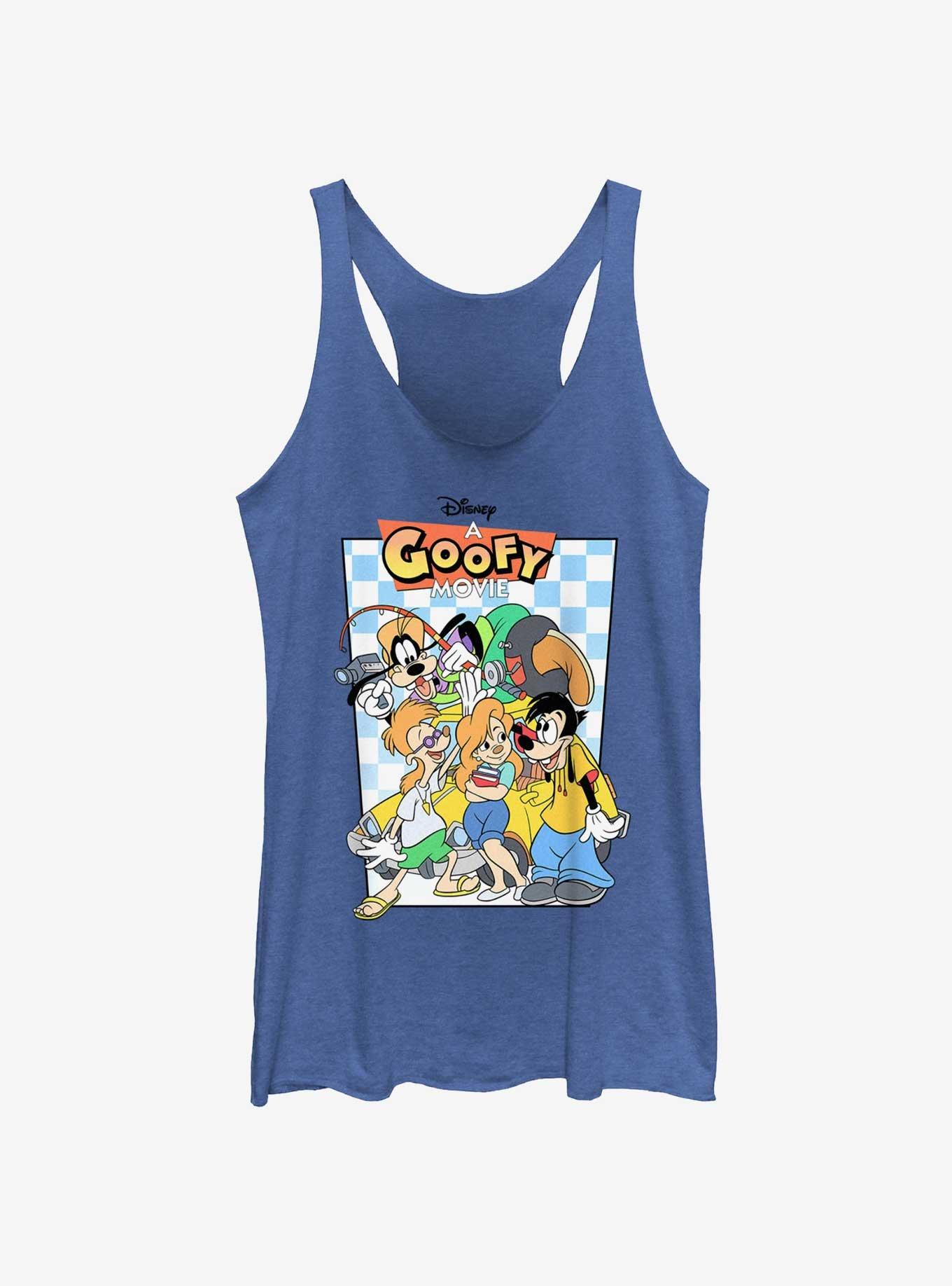 Disney Goofy Movie Faux VHS Womens Tank Top, ROY HTR, hi-res