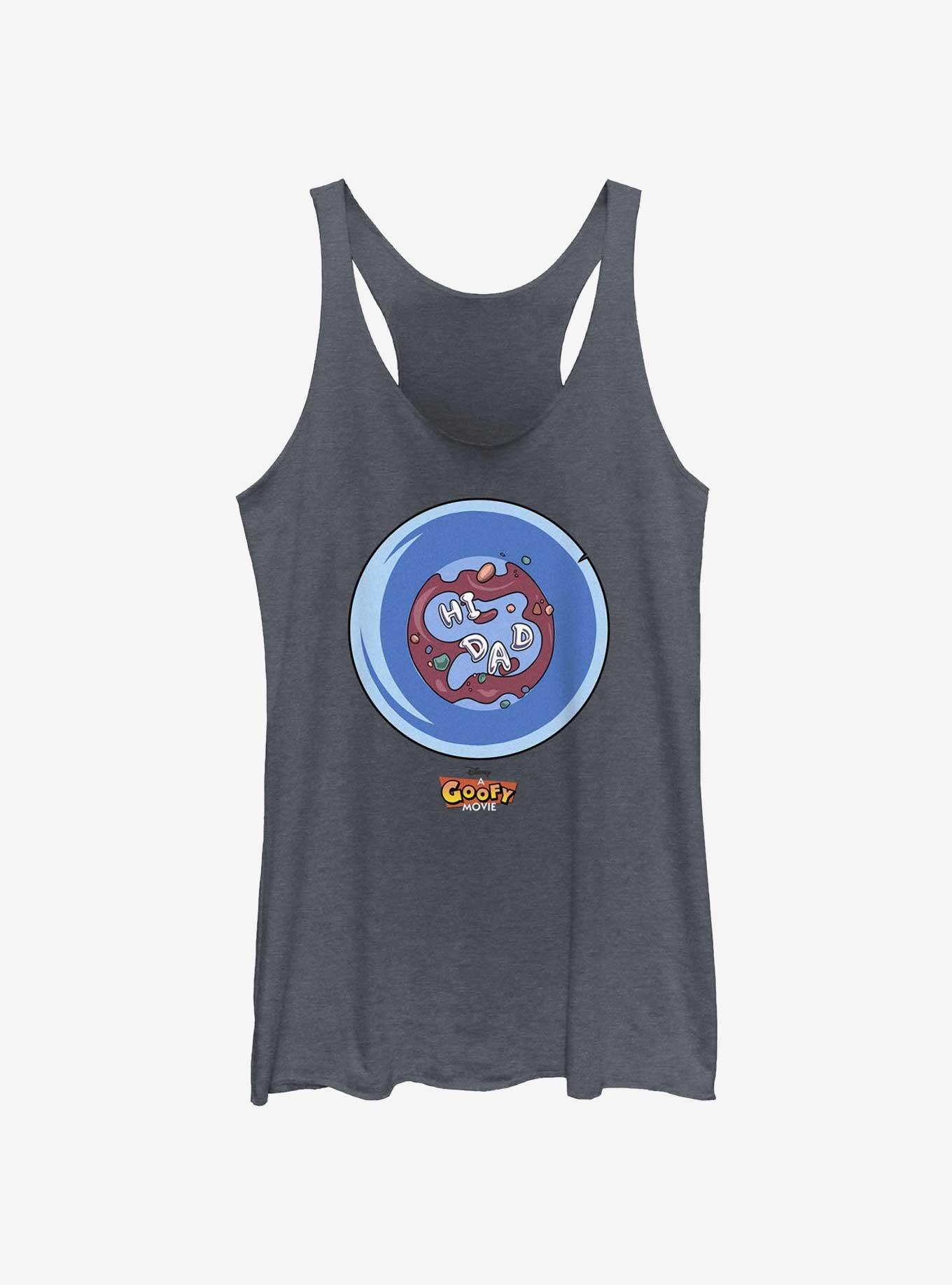 Disney Goofy Hi Dad Womens Tank Top, NAVY HTR, hi-res