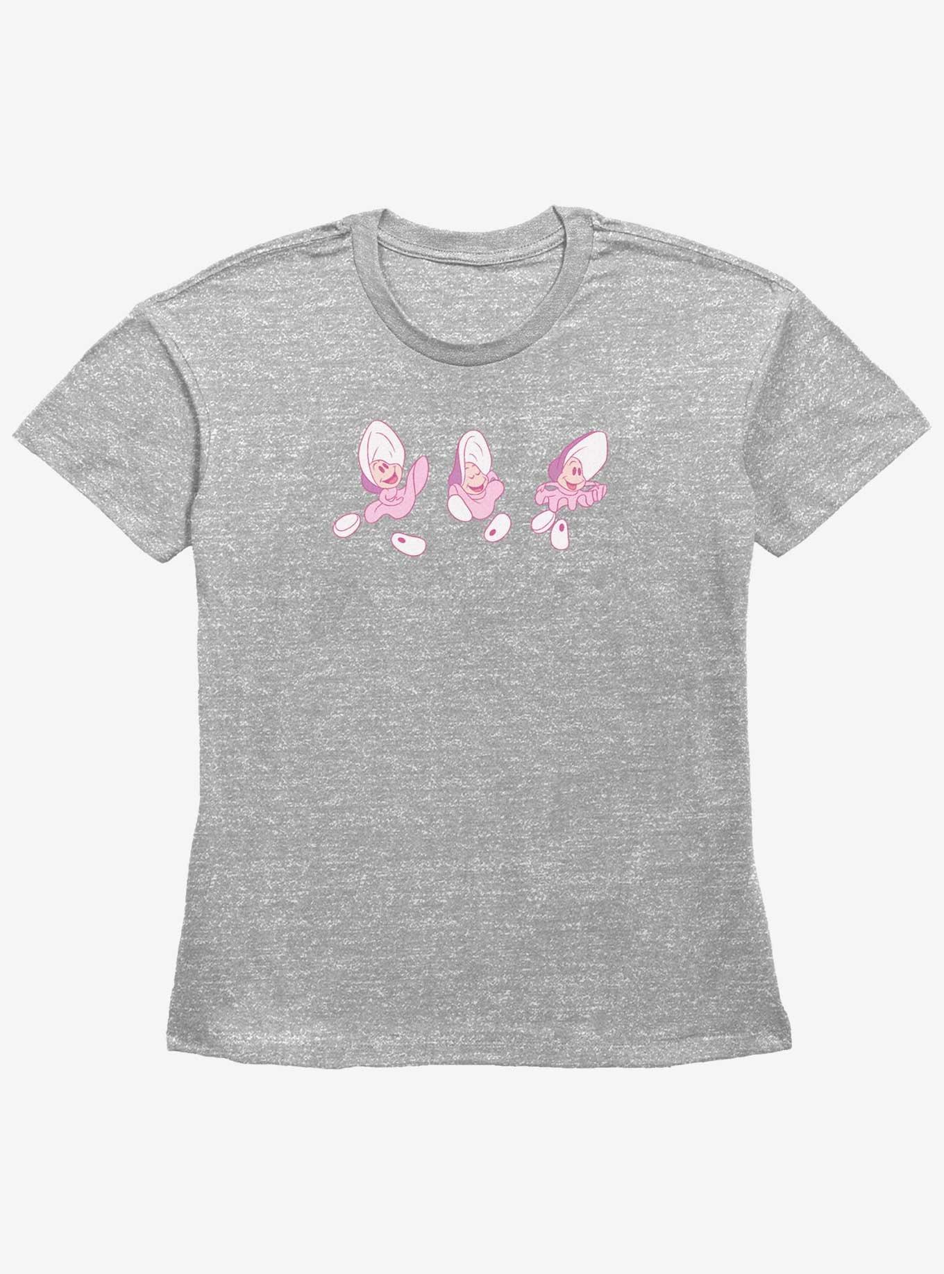 Disney Alice In Wonderland Dancing Oysters Womens Straight Fit T-Shirt, HEATHER GR, hi-res
