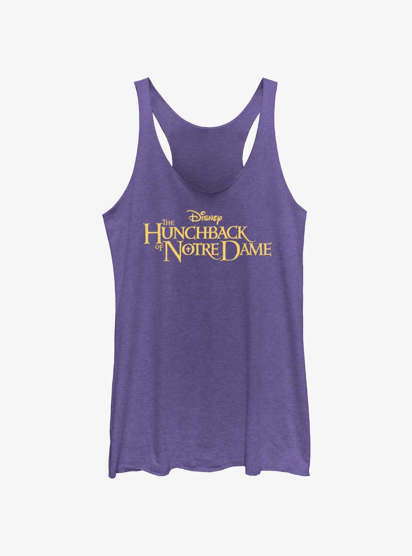 Disney The Hunchback of Notre Dame Logo Womens Tank Top, PUR HTR, hi-res
